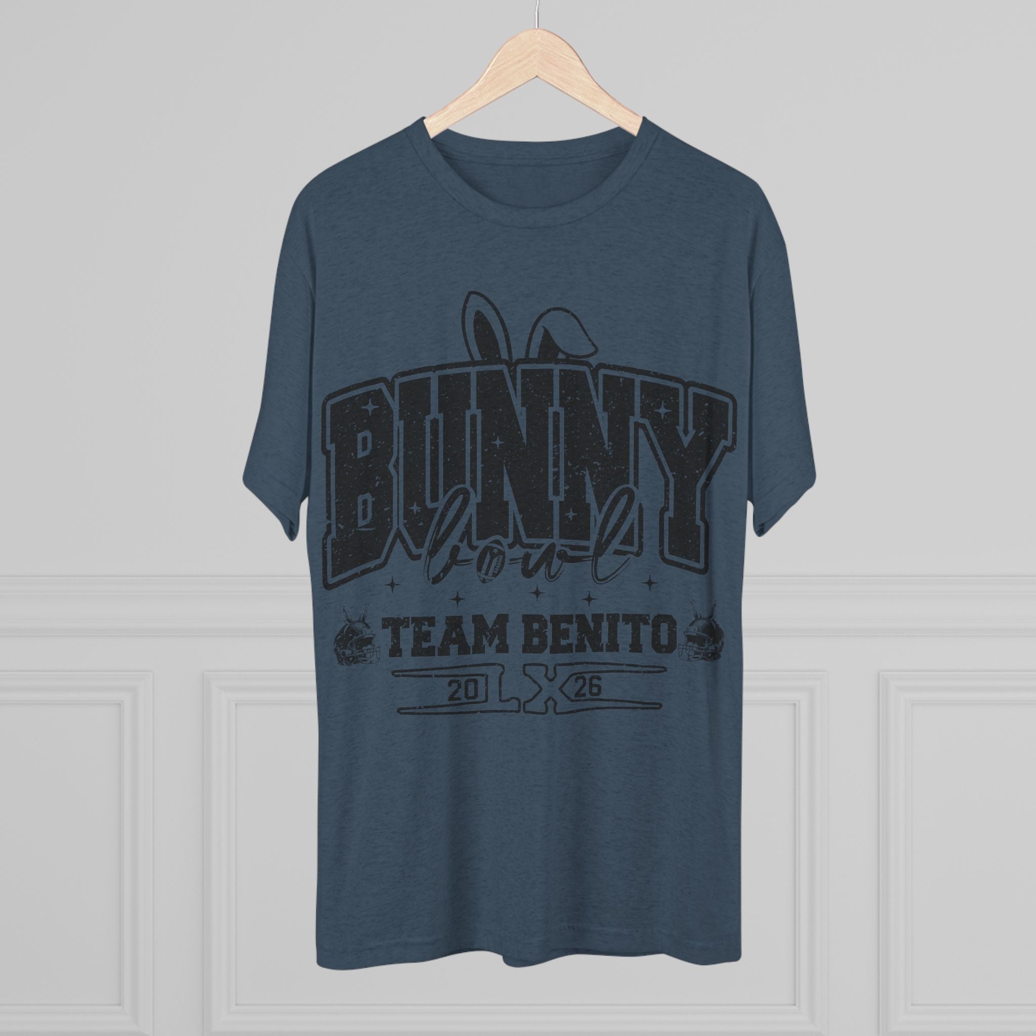 Bunny Bowl Team Benito Tee — Vintage Sports Easter Rabbit Graphic Shirt