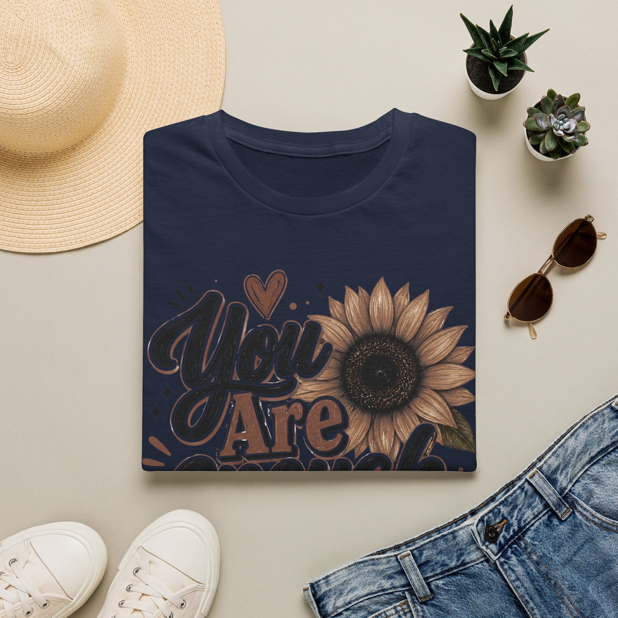 You Are Enough Sunflower T-Shirt