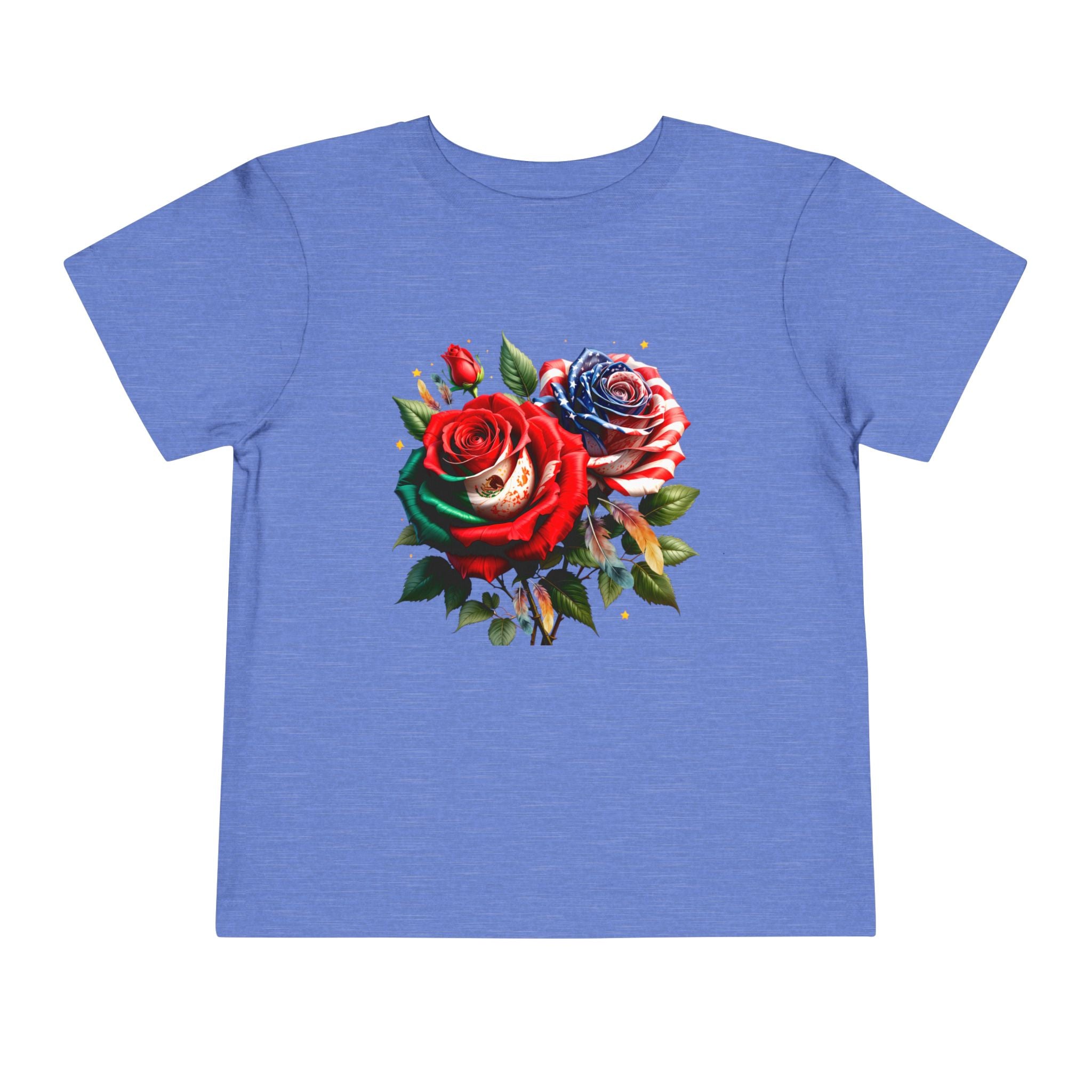 Toddler Tee — Vintage Watercolor Roses Floral Shirt for Kids