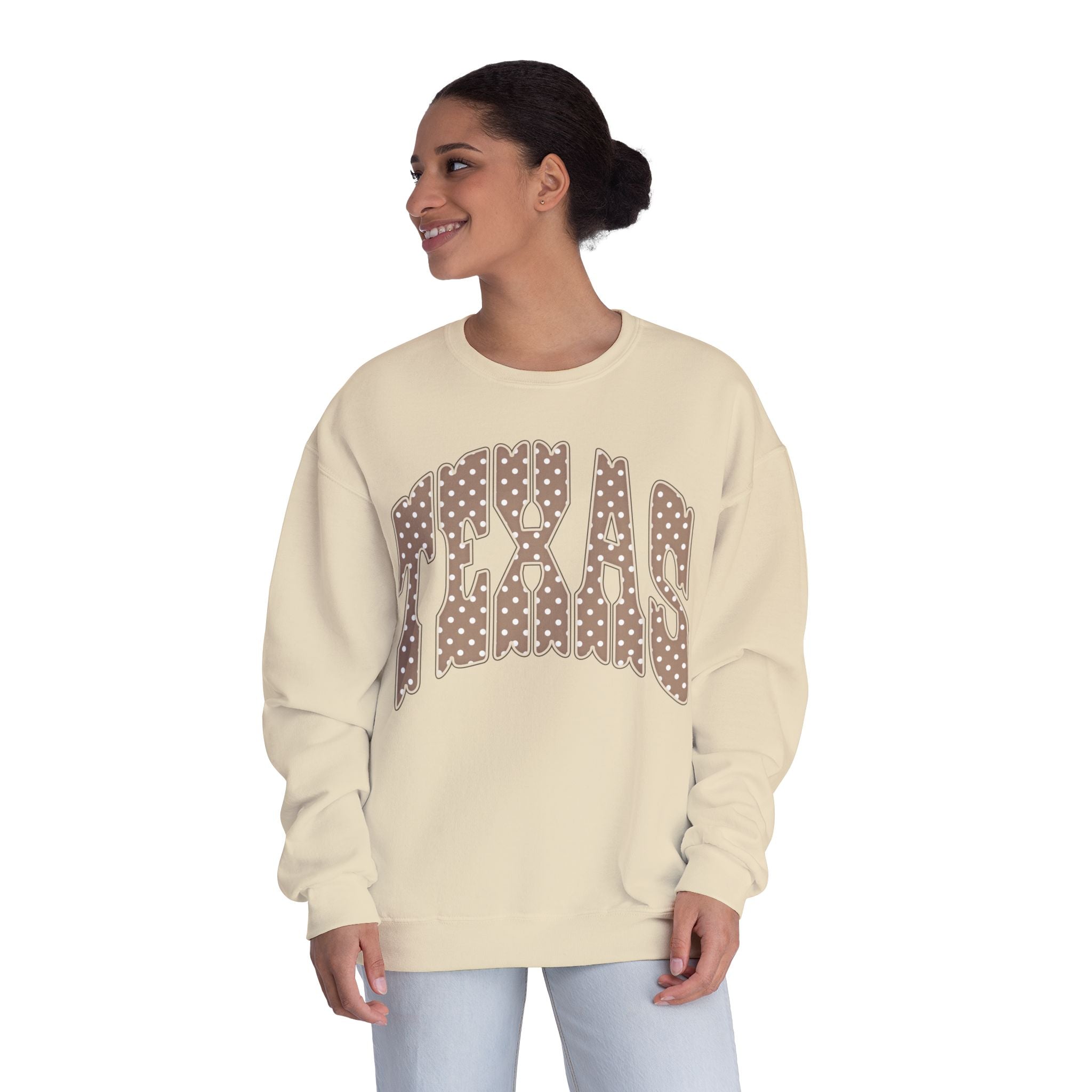 Texas Leopard Print Crewneck Sweatshirt
