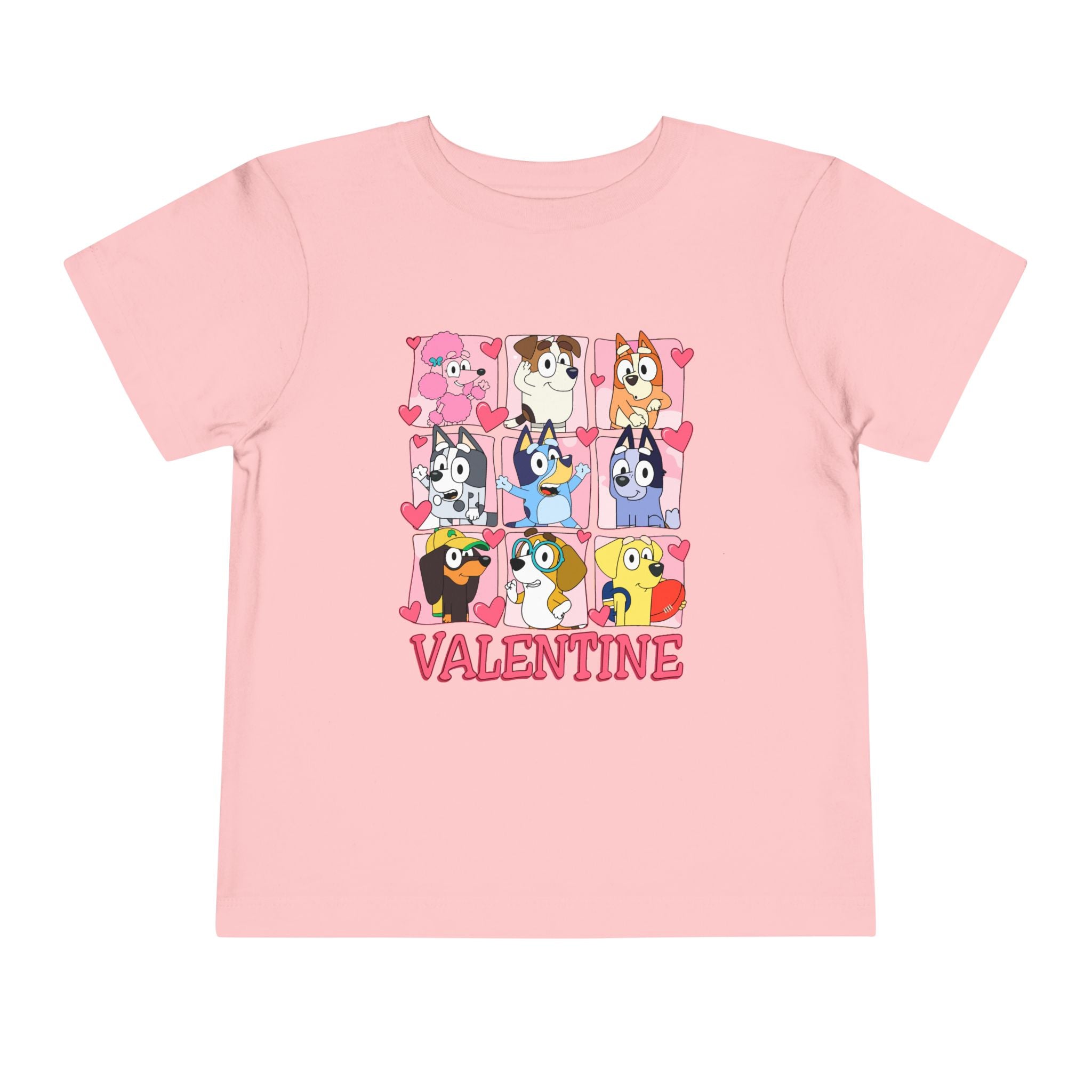 Valentine Puppy Grid Toddler Tee