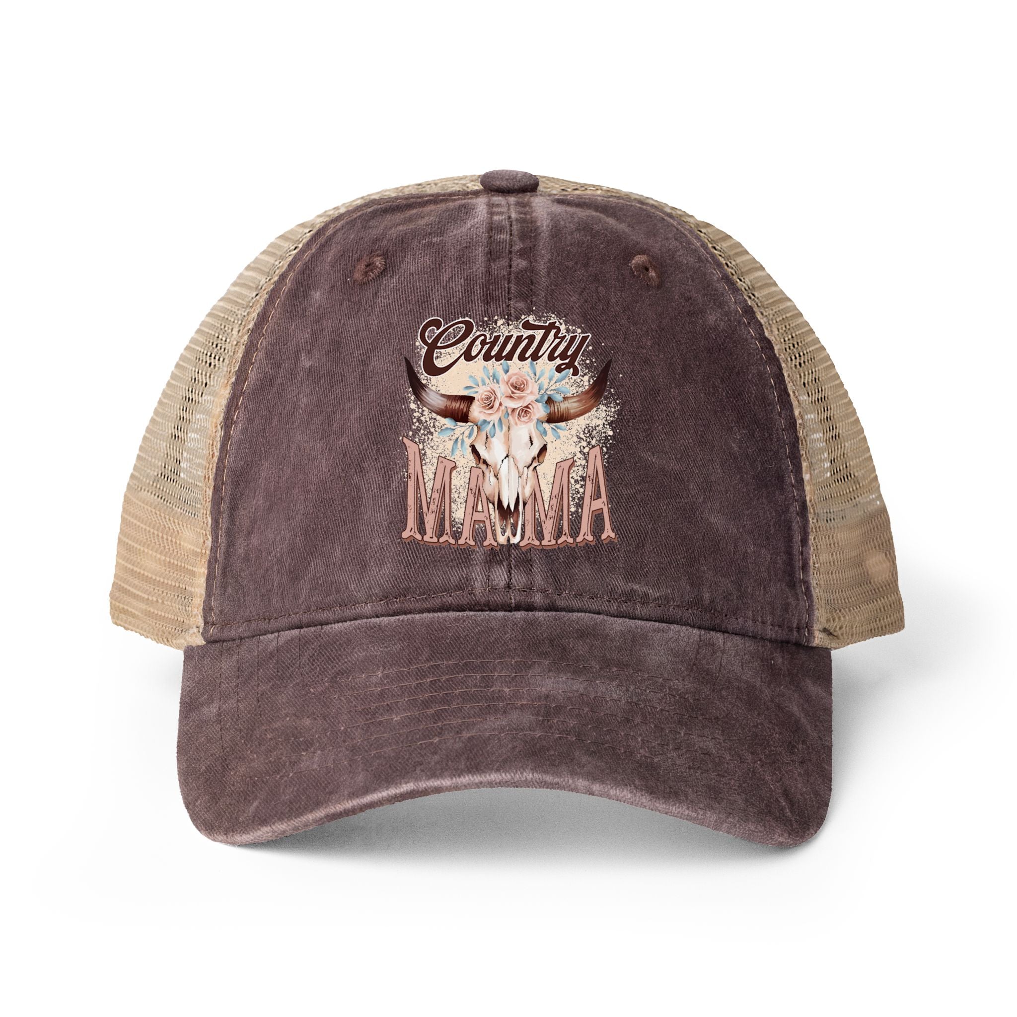 Women's Washed Mesh-Back Cap