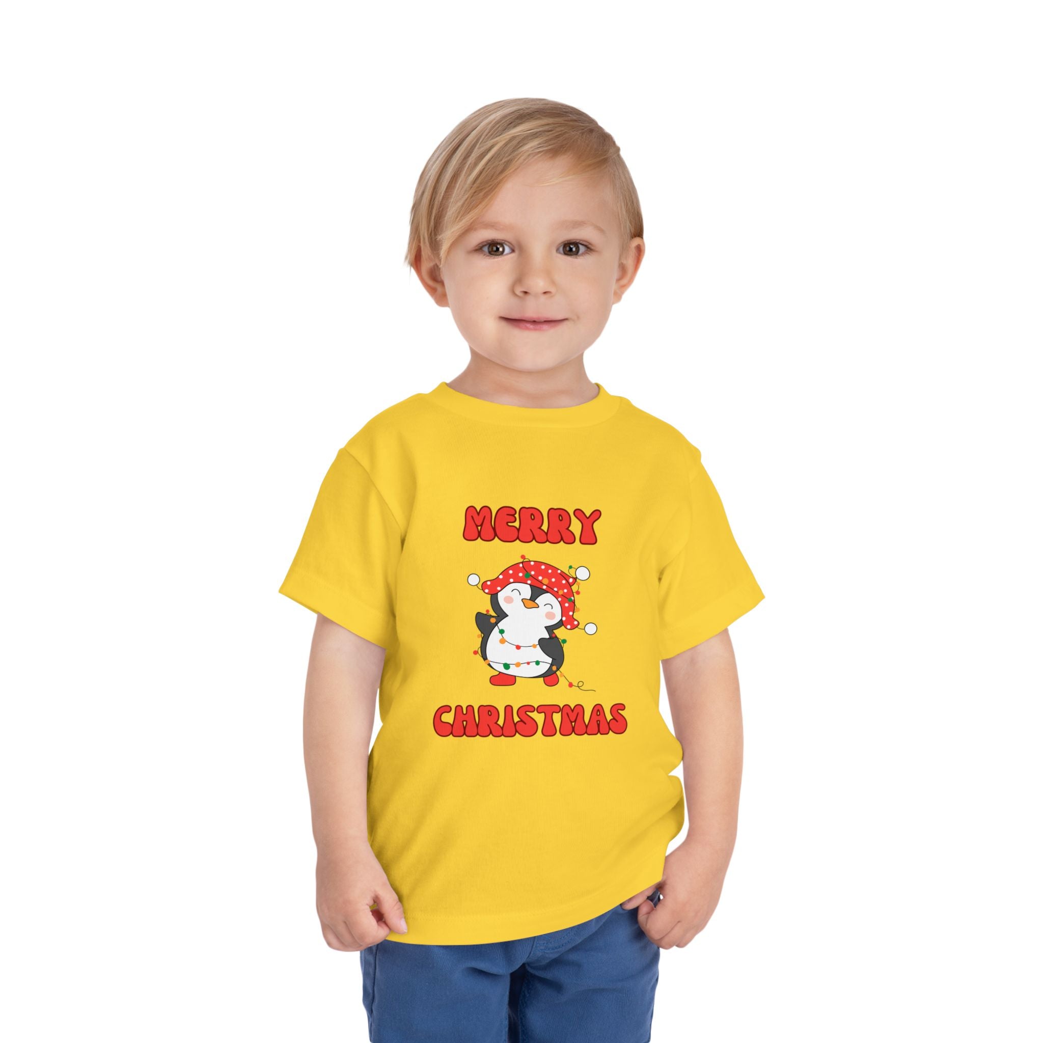 Merry Christmas Penguin Toddler Tee