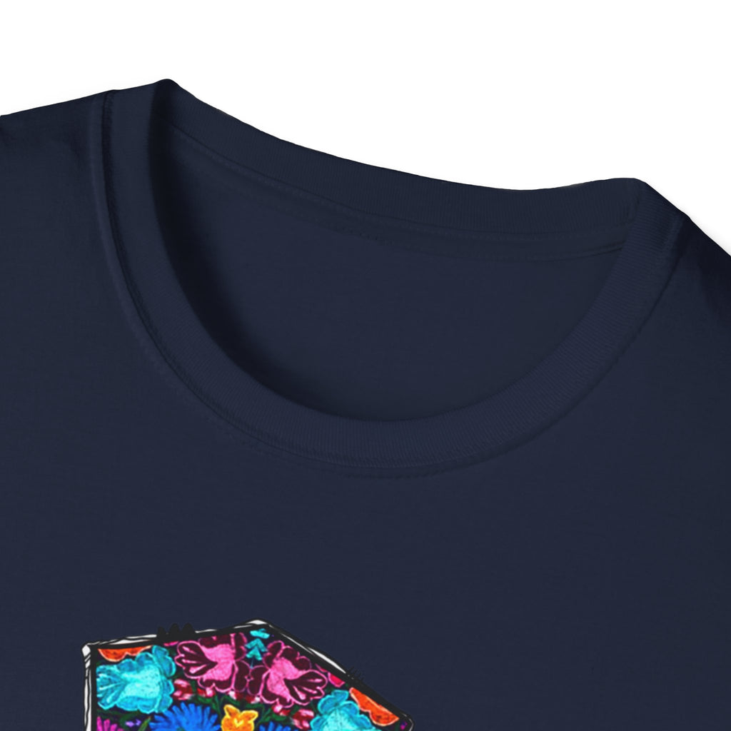 Our Lady of Guadalupe Cross T-Shirt | Religious Mexican Folk Art