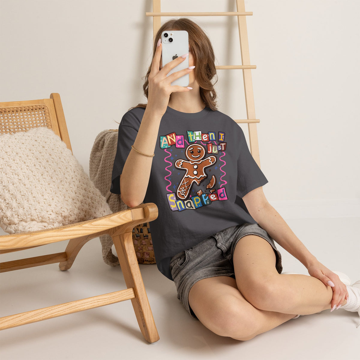 Gingerbread Cookie 'And Then I Just Snapped' Graphic Tee