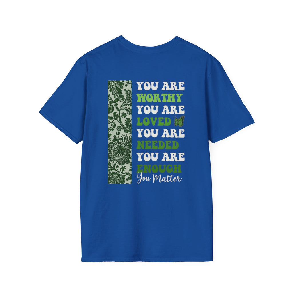 Mental Health Awareness T-Shirt — "It's Okay to Not Be Okay" with Green Ribbon
