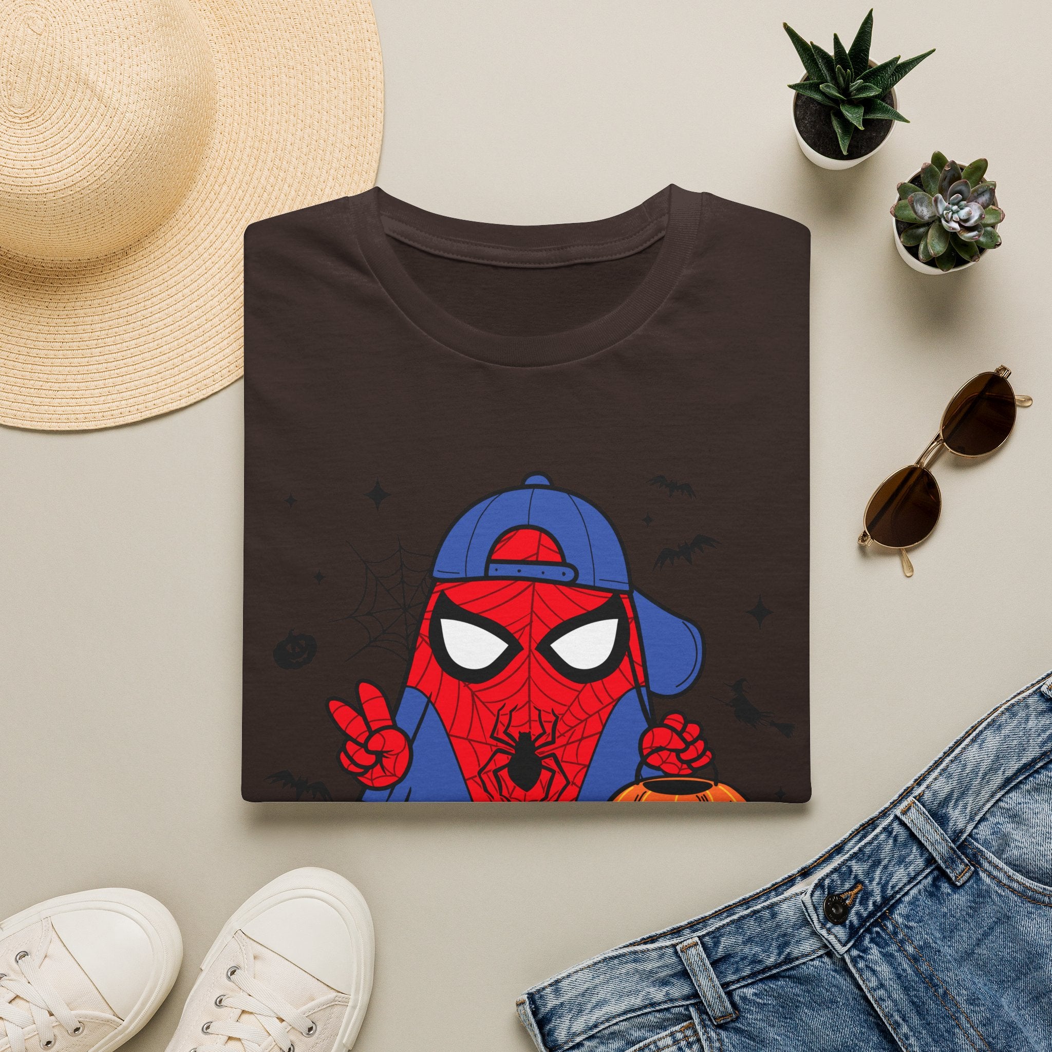 Spidey Trick-or-Treat T-Shirt — Cute Halloween Spider-Man Costume Tee