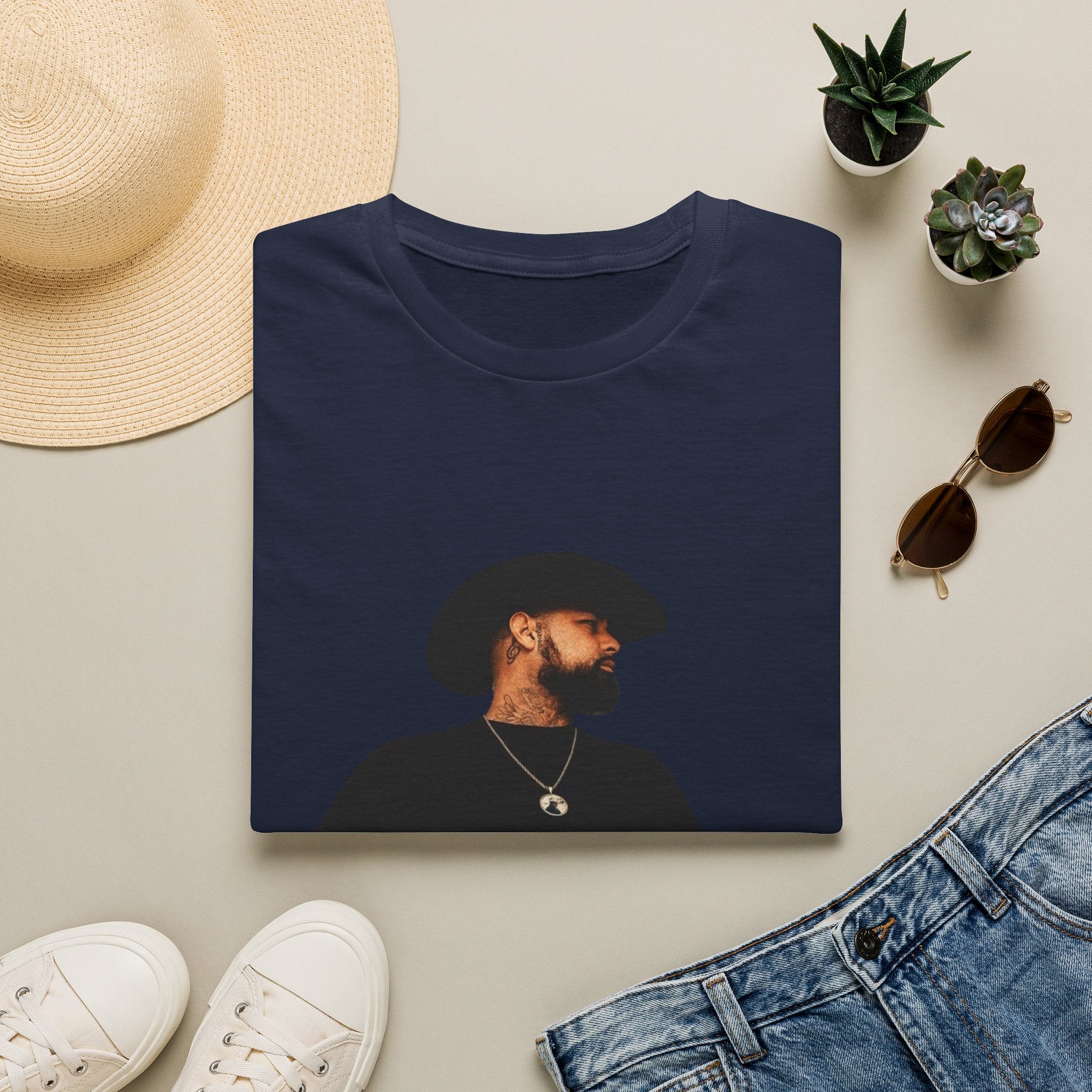 Cowboy Portrait T‑Shirt — Minimal Western Portrait Tee