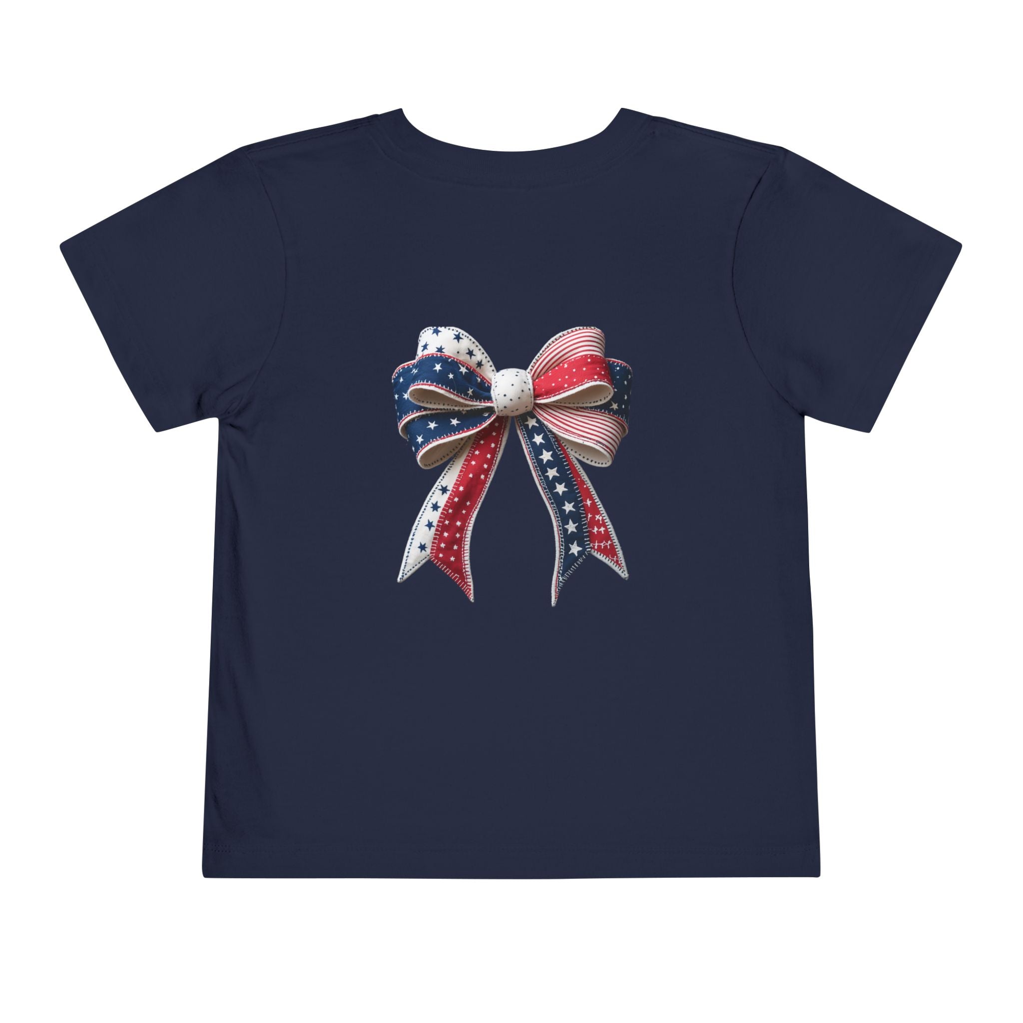 Toddler Tee - "Stay Spangled Sassy" Patriotic Bow 4th of July Shirt