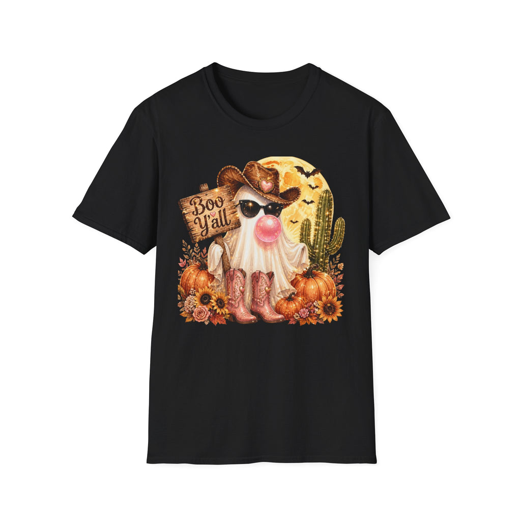 Halloween Gnome T-Shirt — 'Boo Y'all' Western Pumpkin Tee