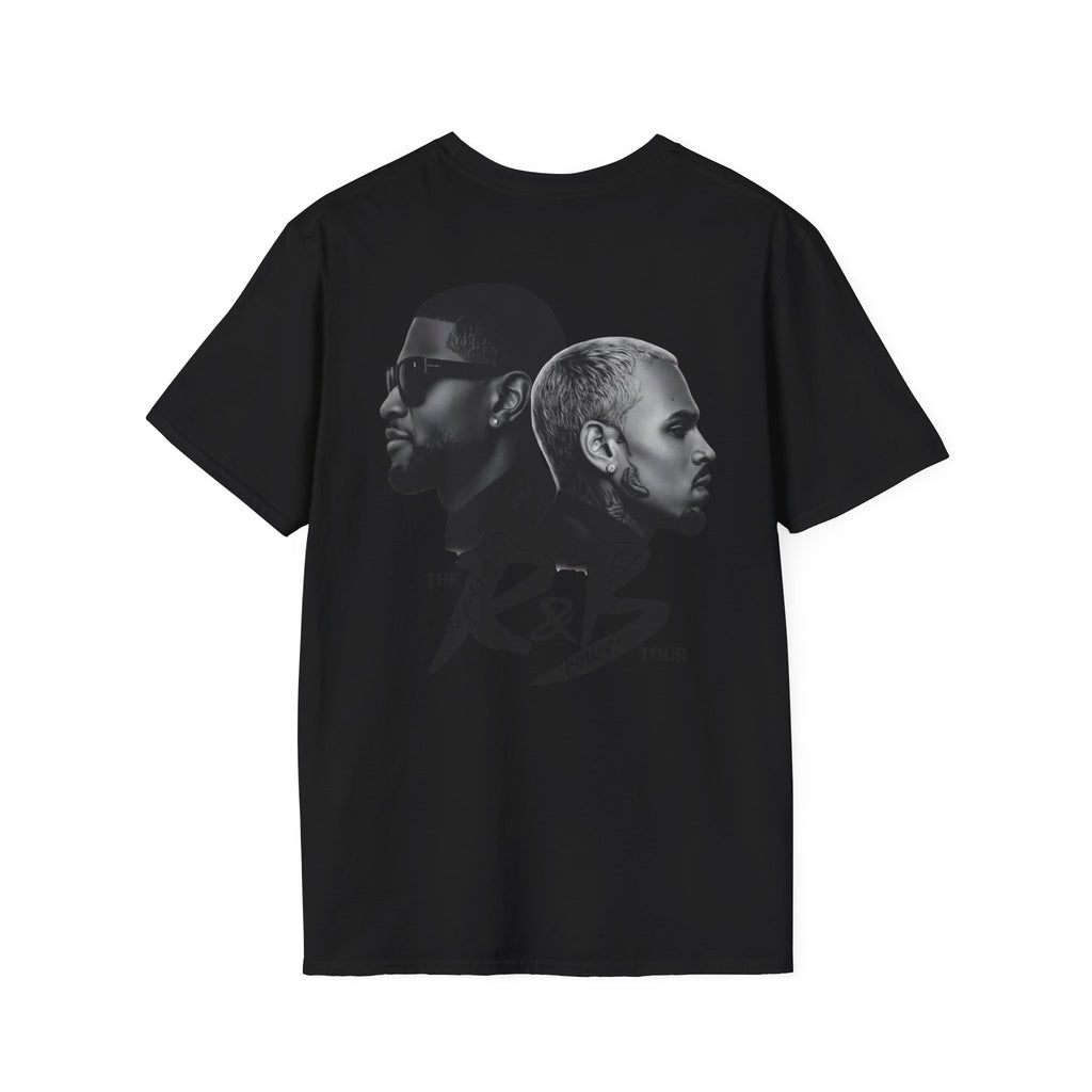 R&B Minimalist Logo T-Shirt — Retro Script Chest Print