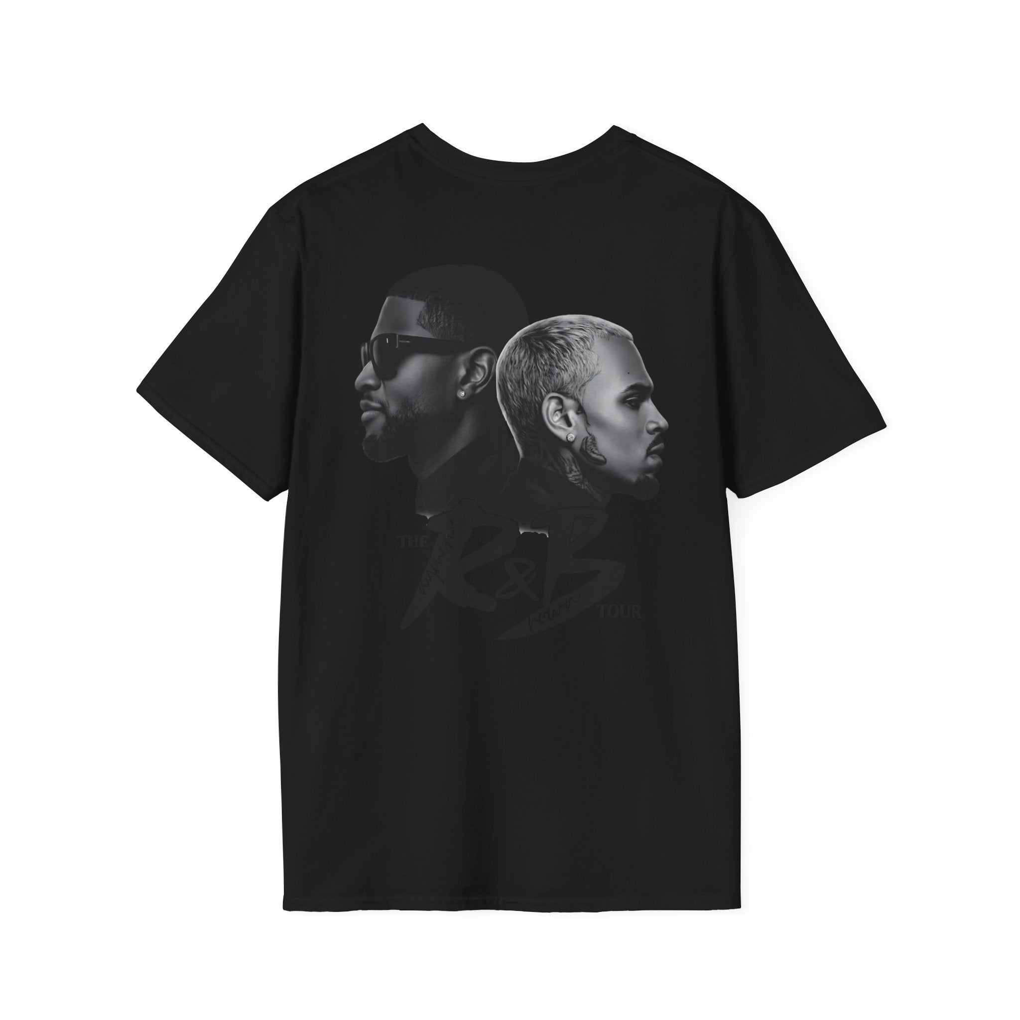 R&B Minimalist Logo T-Shirt — Retro Script Chest Print