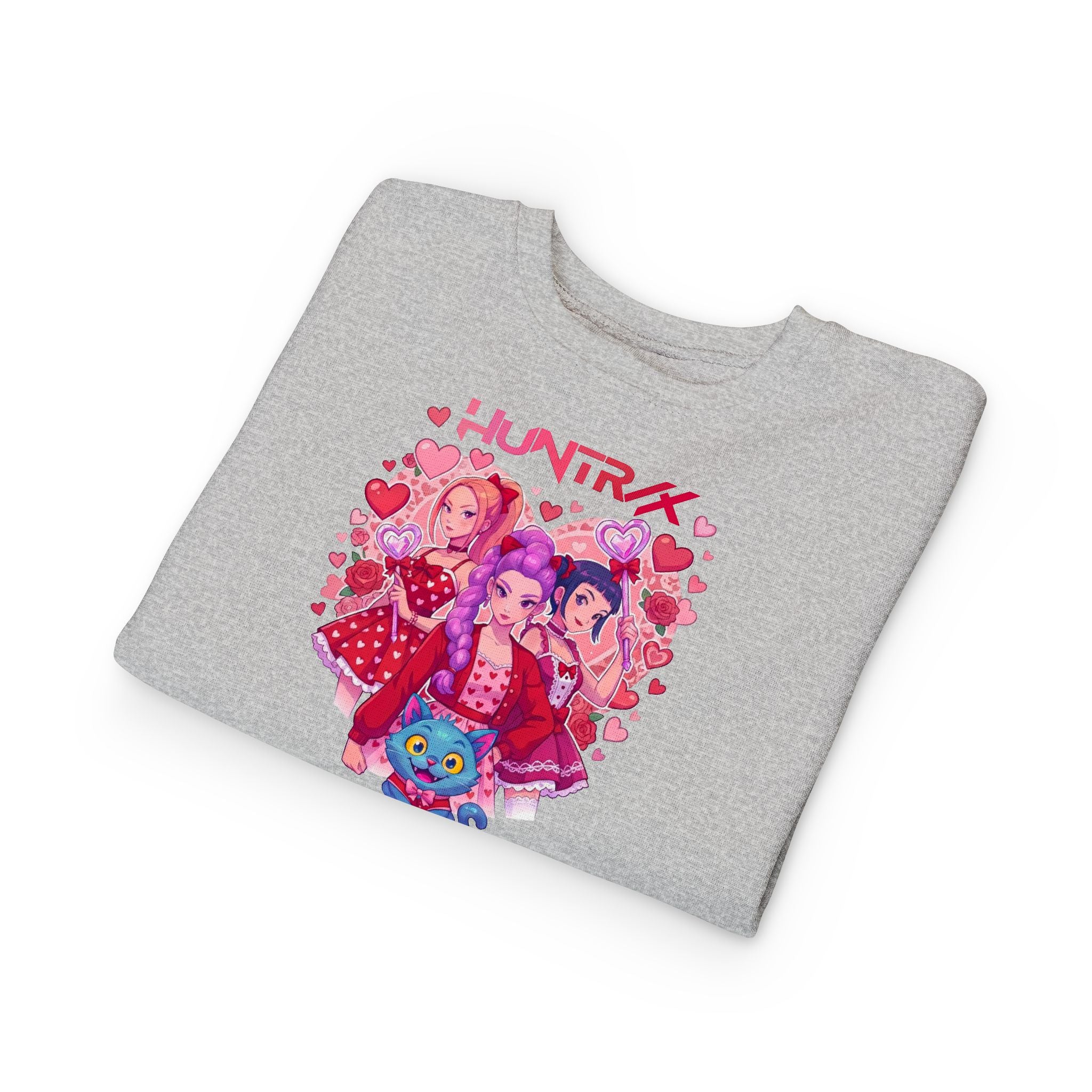 Toddler Sweatshirt — Pink Heart Huntrix