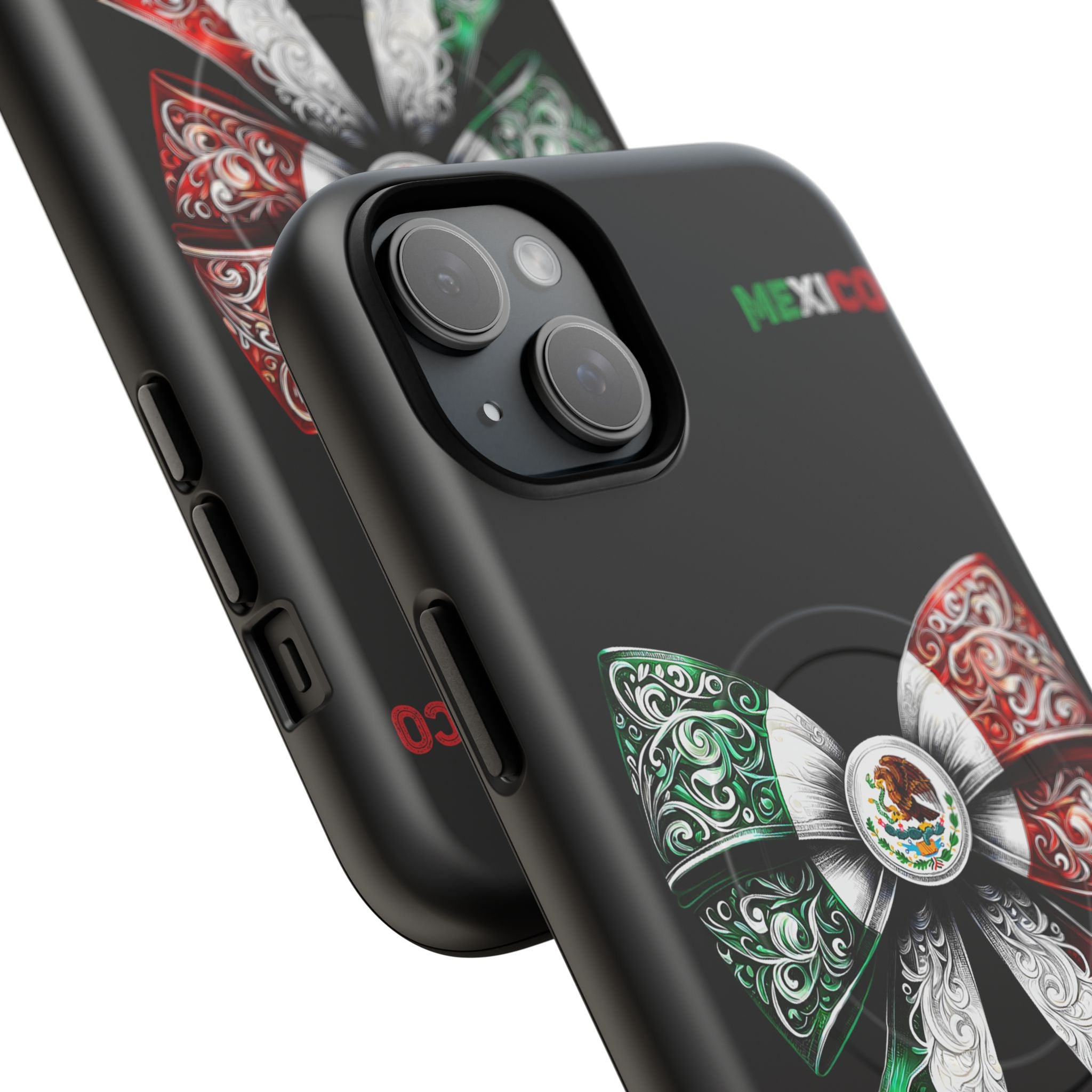 Mexican Flag Bow Tough Magnetic Phone Case — Patriotic Mexico iPhone Cover
