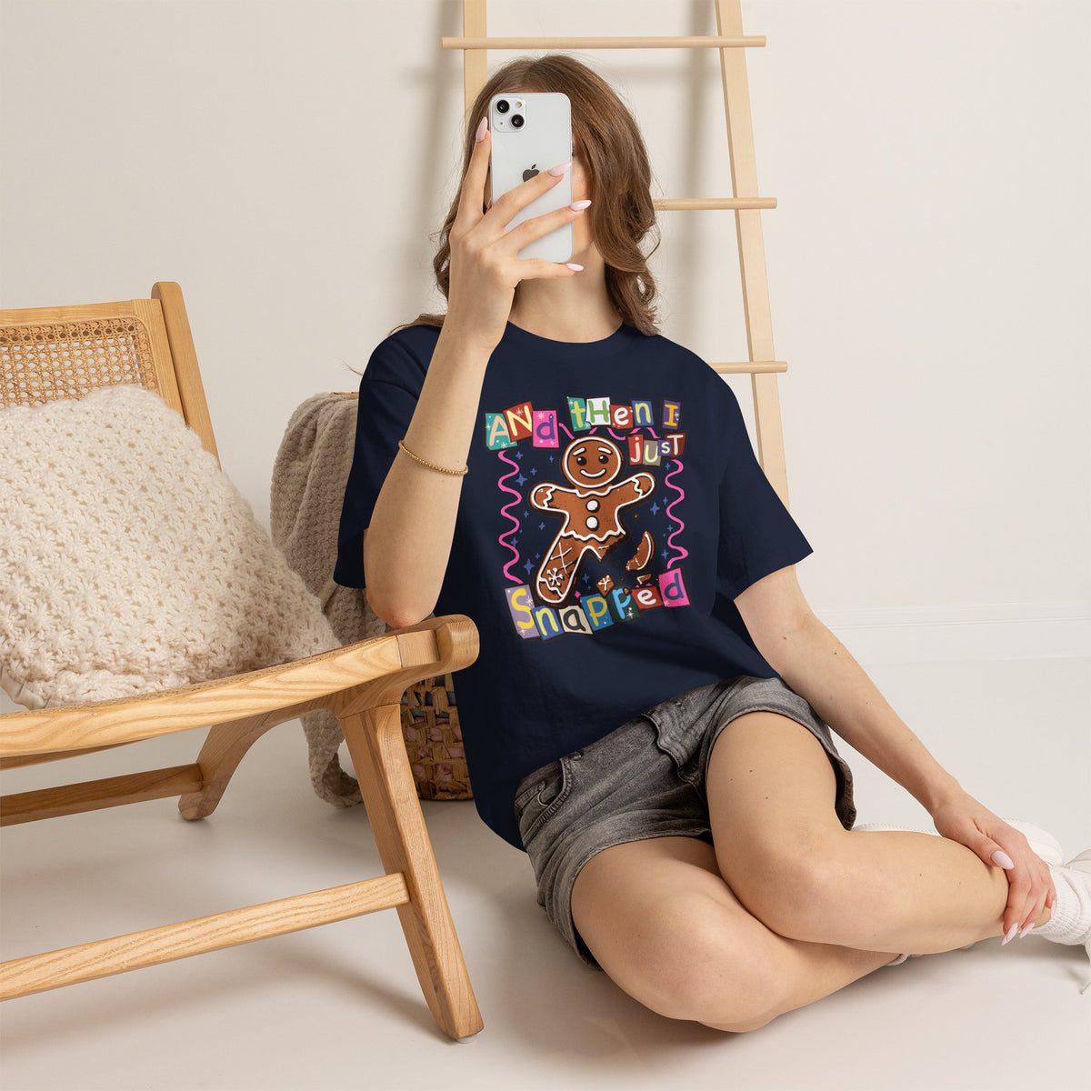 Gingerbread Cookie 'And Then I Just Snapped' Graphic Tee