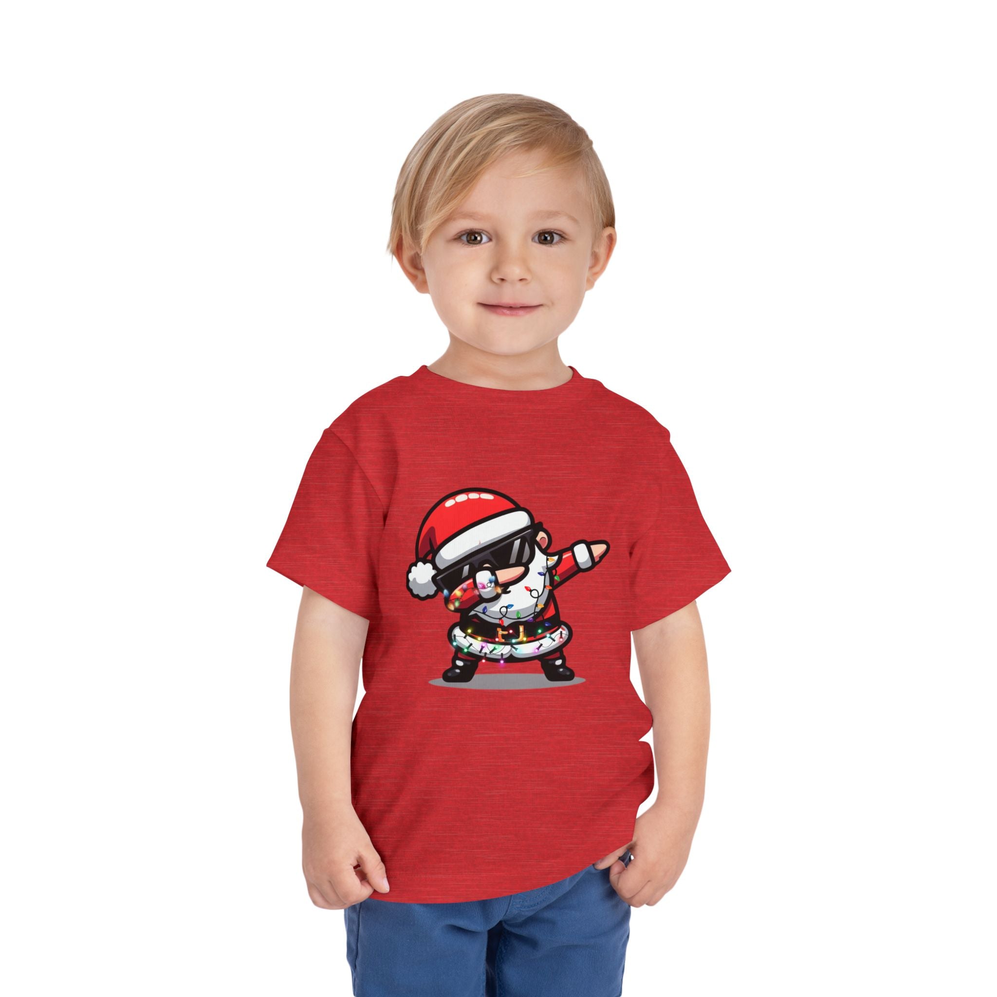 Toddler Tee — Dabbing Santa Holiday Kids Shirt