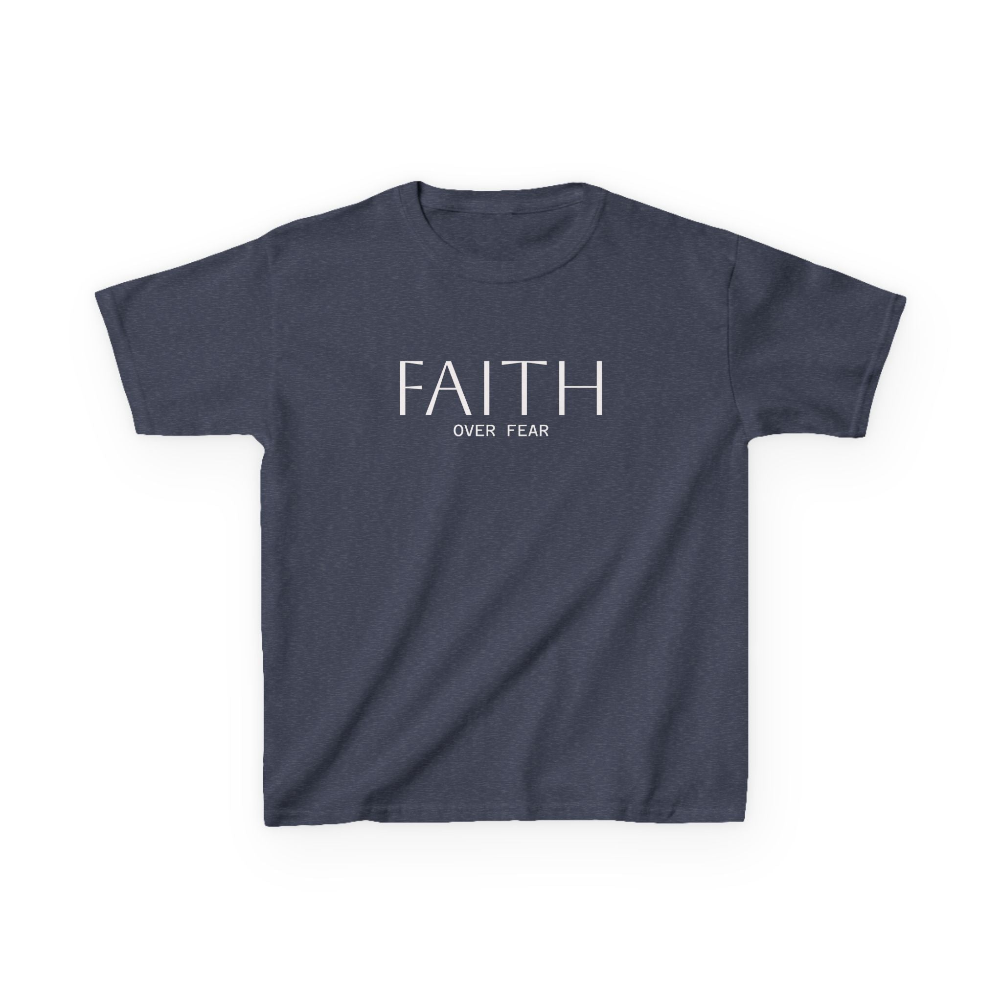 Faith Over Fear Kids Tee | Inspirational Christian Youth Shirt