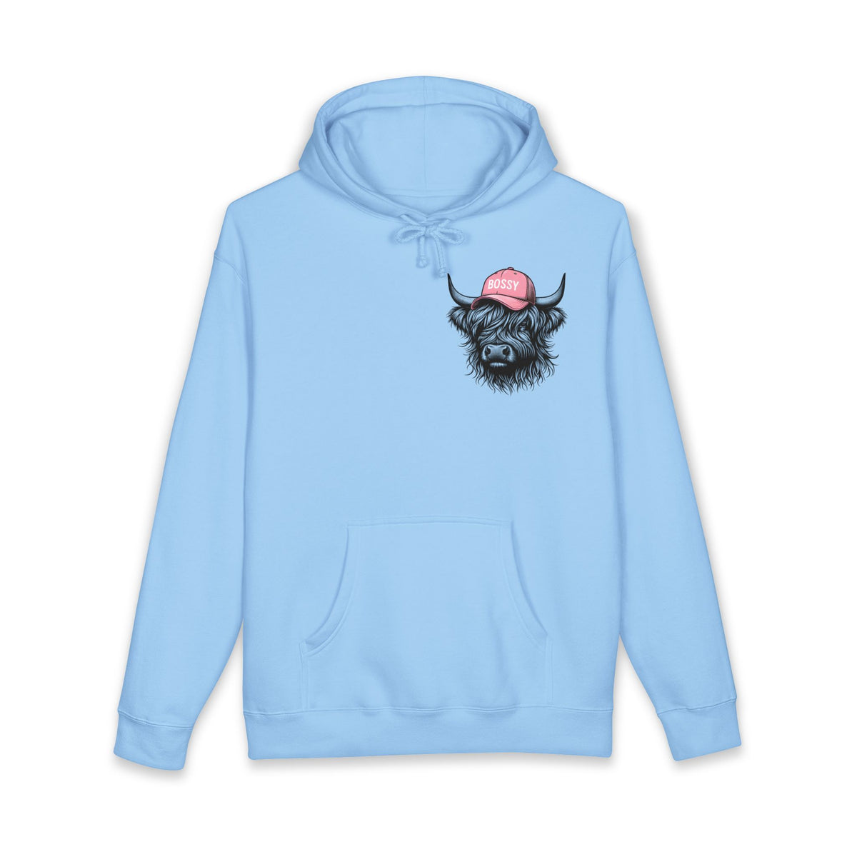 Bossy Heffa Hoodie — "I’m Her Heffa Just Ask Me" Highland Cow Pullover