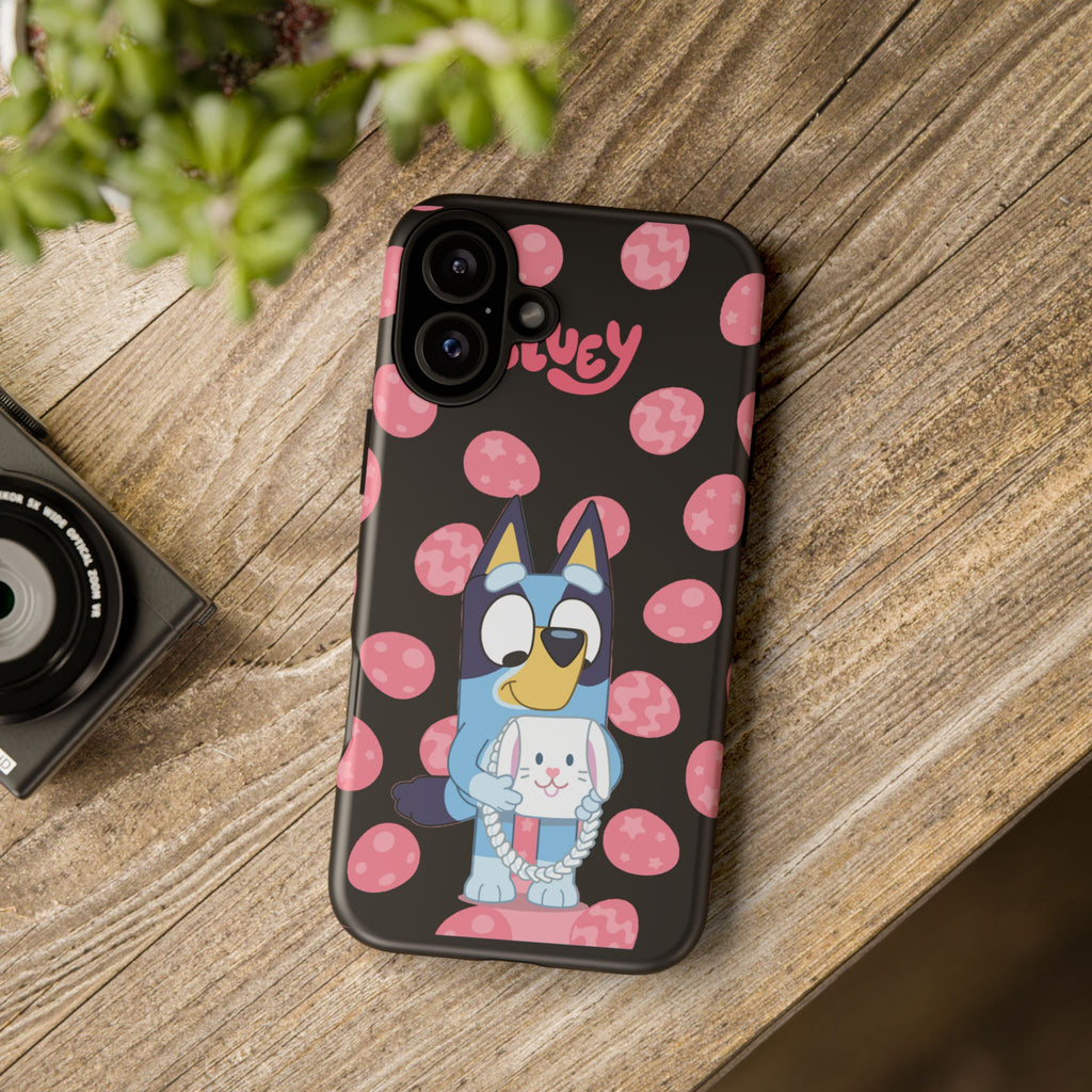 Bluey Holding Bunny phone case | Cute cartoon character phone case