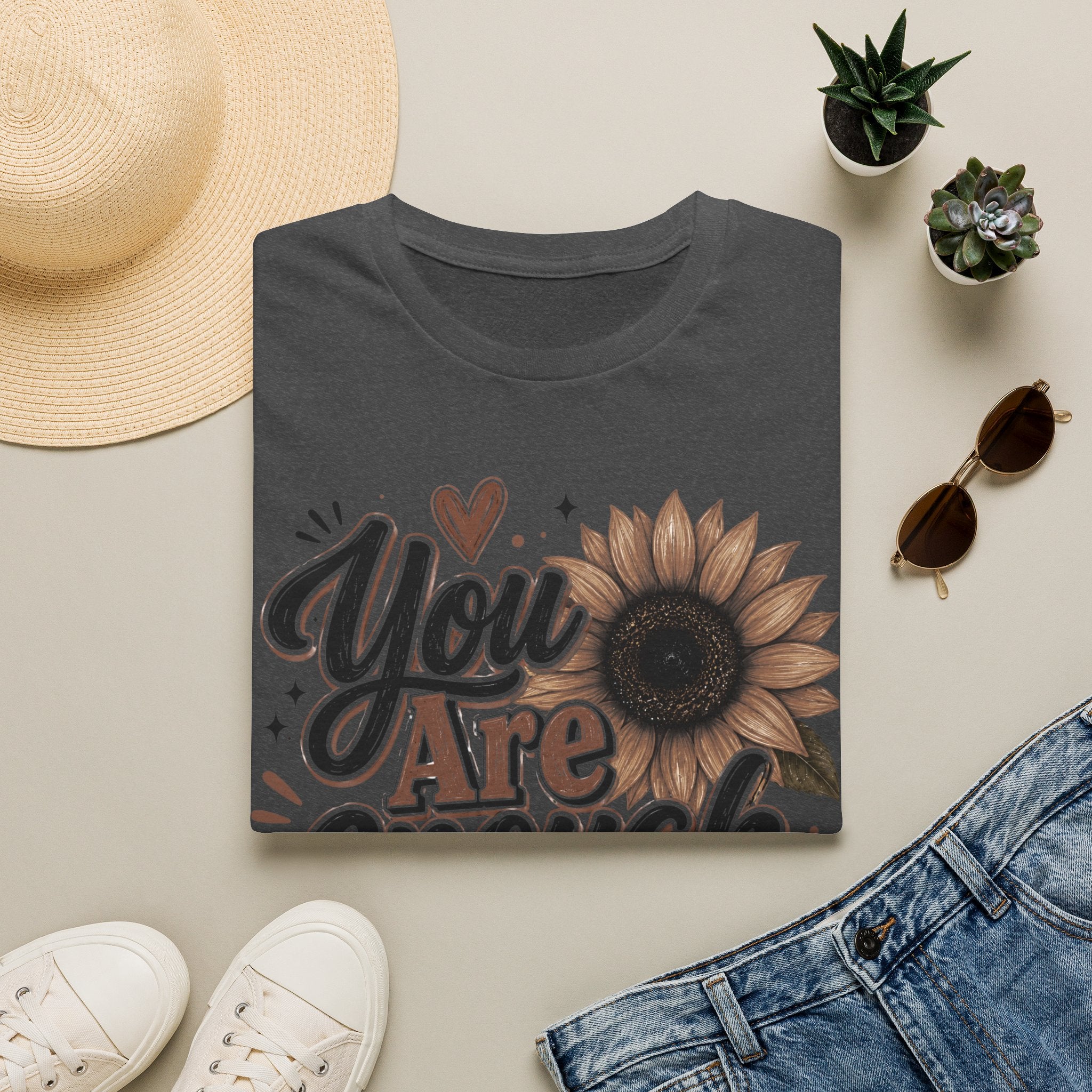 You Are Enough Sunflower T-Shirt