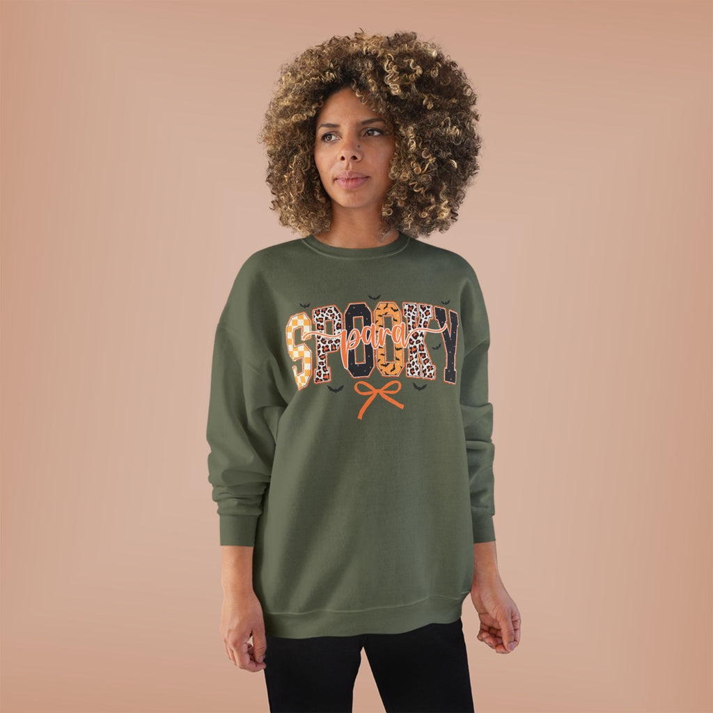 Spooky Leopard Halloween Crewneck Sweatshirt