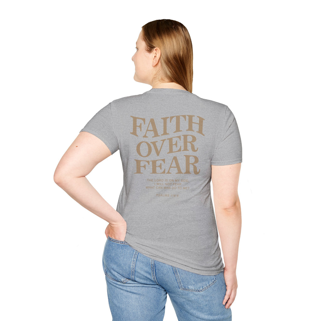 Faith Over Fear T-Shirt — Inspirational Christian Tee
