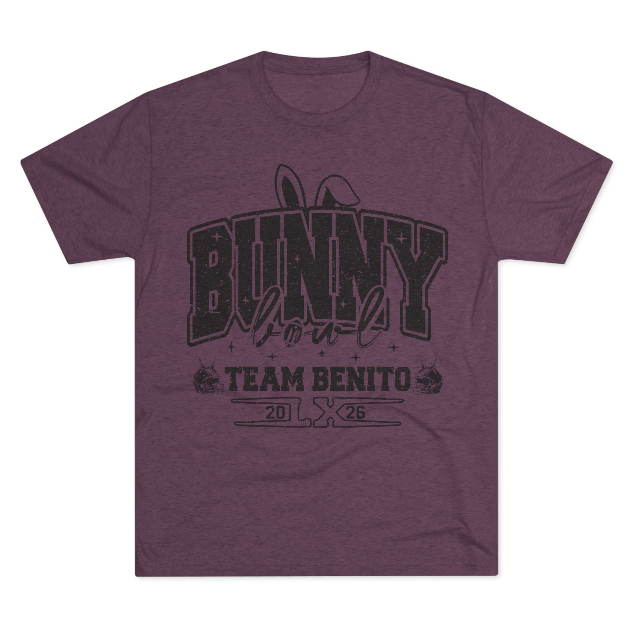 Bunny Bowl Team Benito Tee — Vintage Sports Easter Rabbit Graphic Shirt