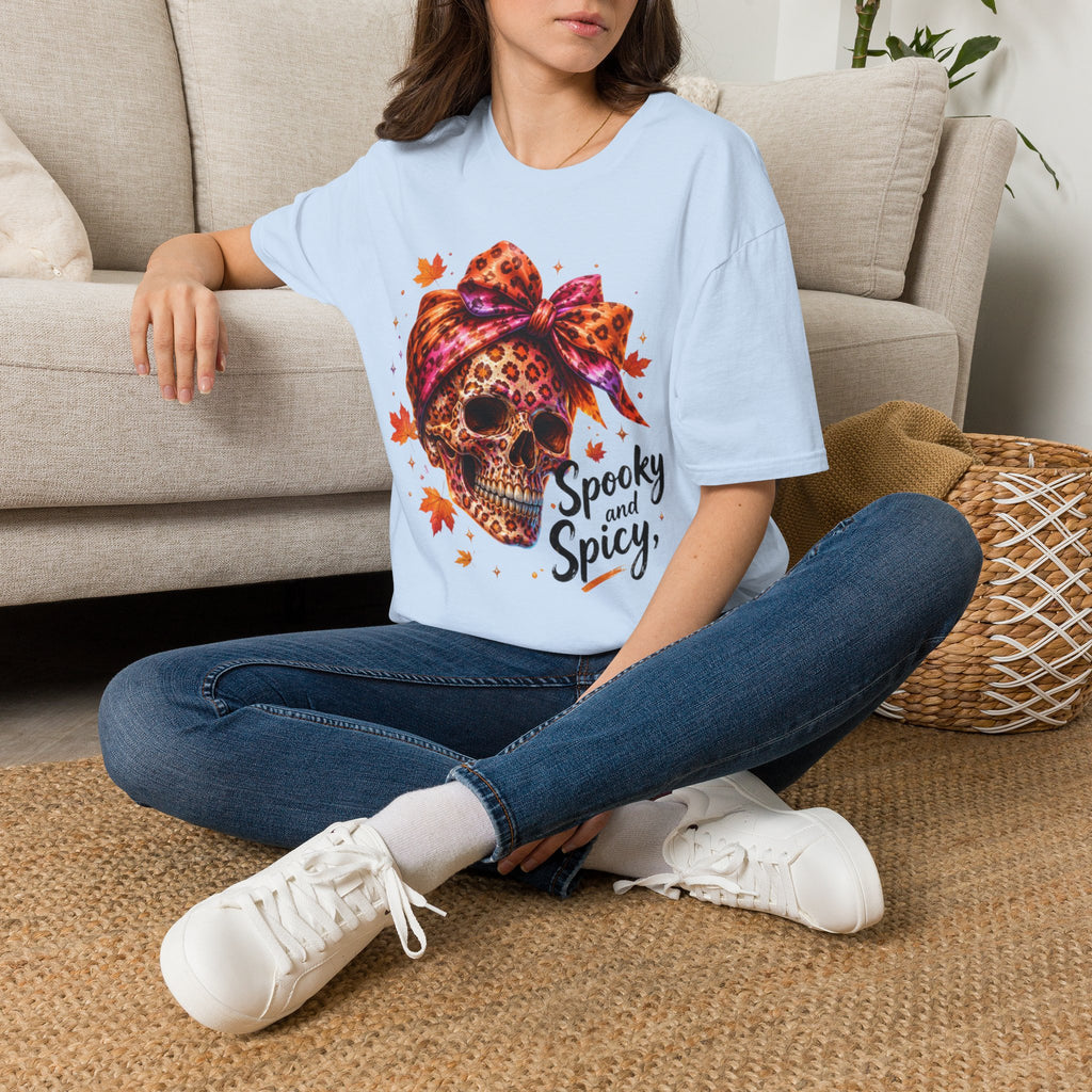Spooky and Spicy Leopard Skull T-Shirt