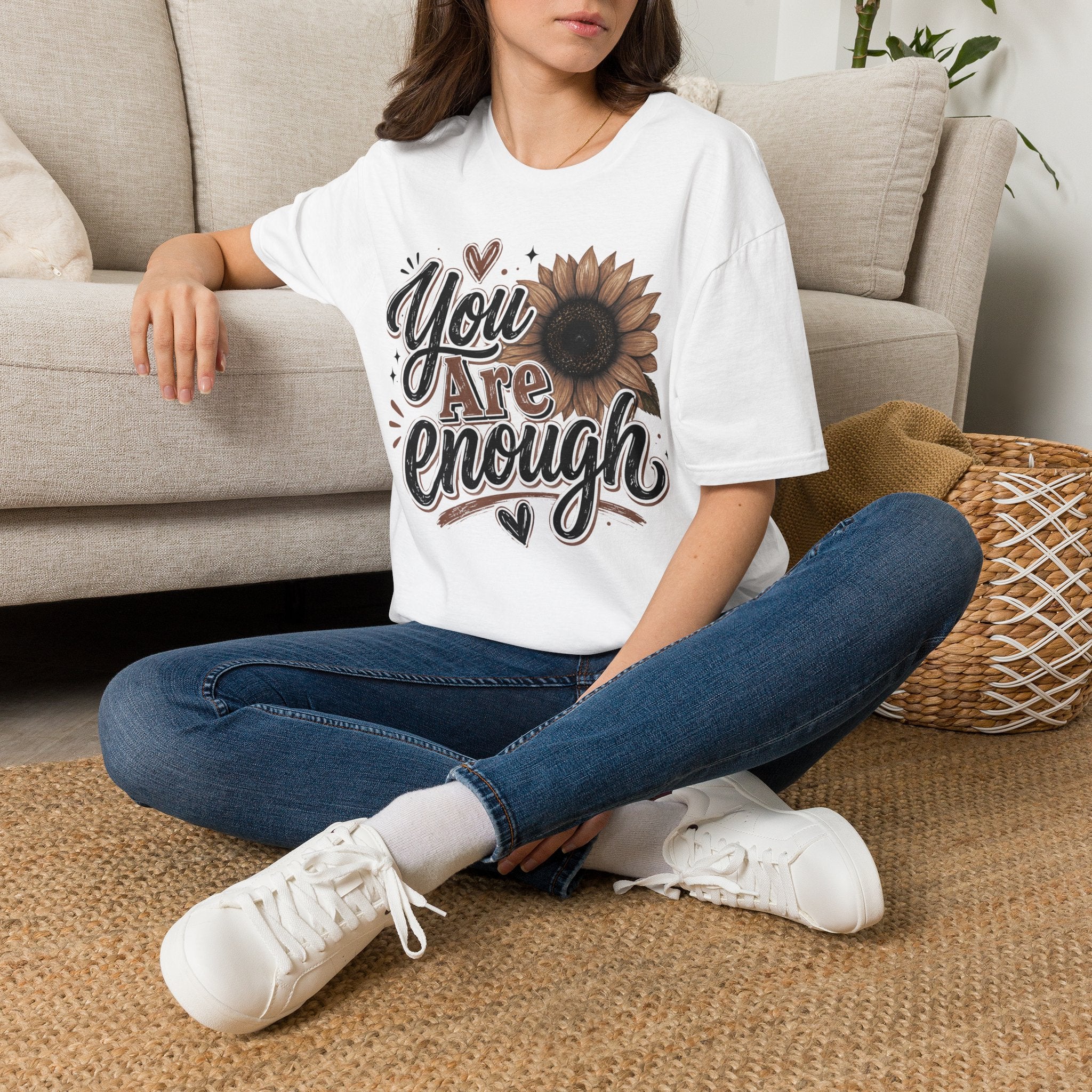 You Are Enough Sunflower T-Shirt