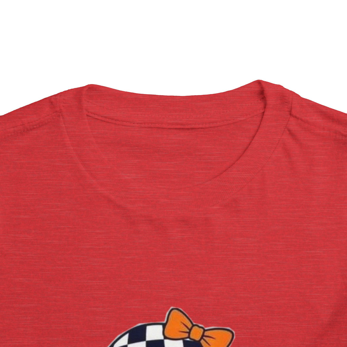 Checkerboard Ghost Toddler Tee — Cute Halloween Bubblegum Design
