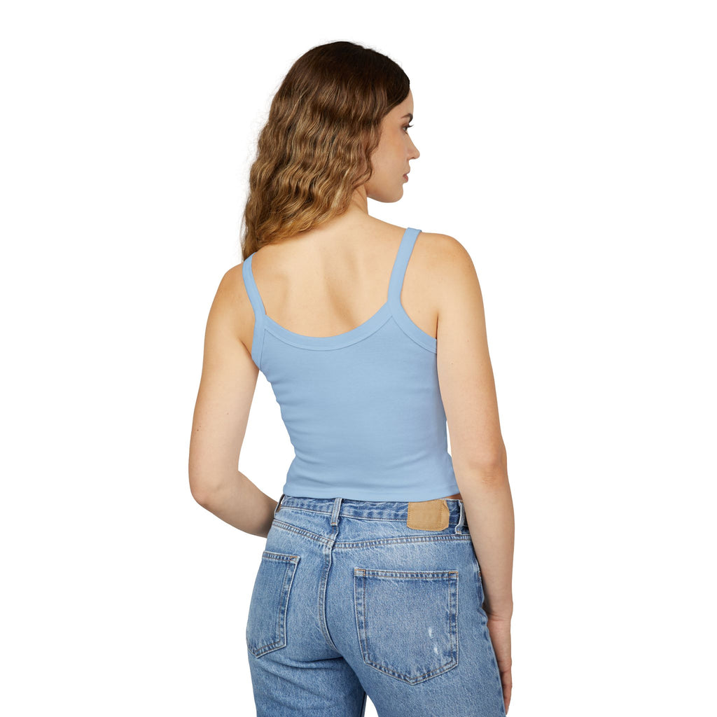 Mama Floral Crop Tank — Women's Spaghetti Strap 'MAMA' Graphic