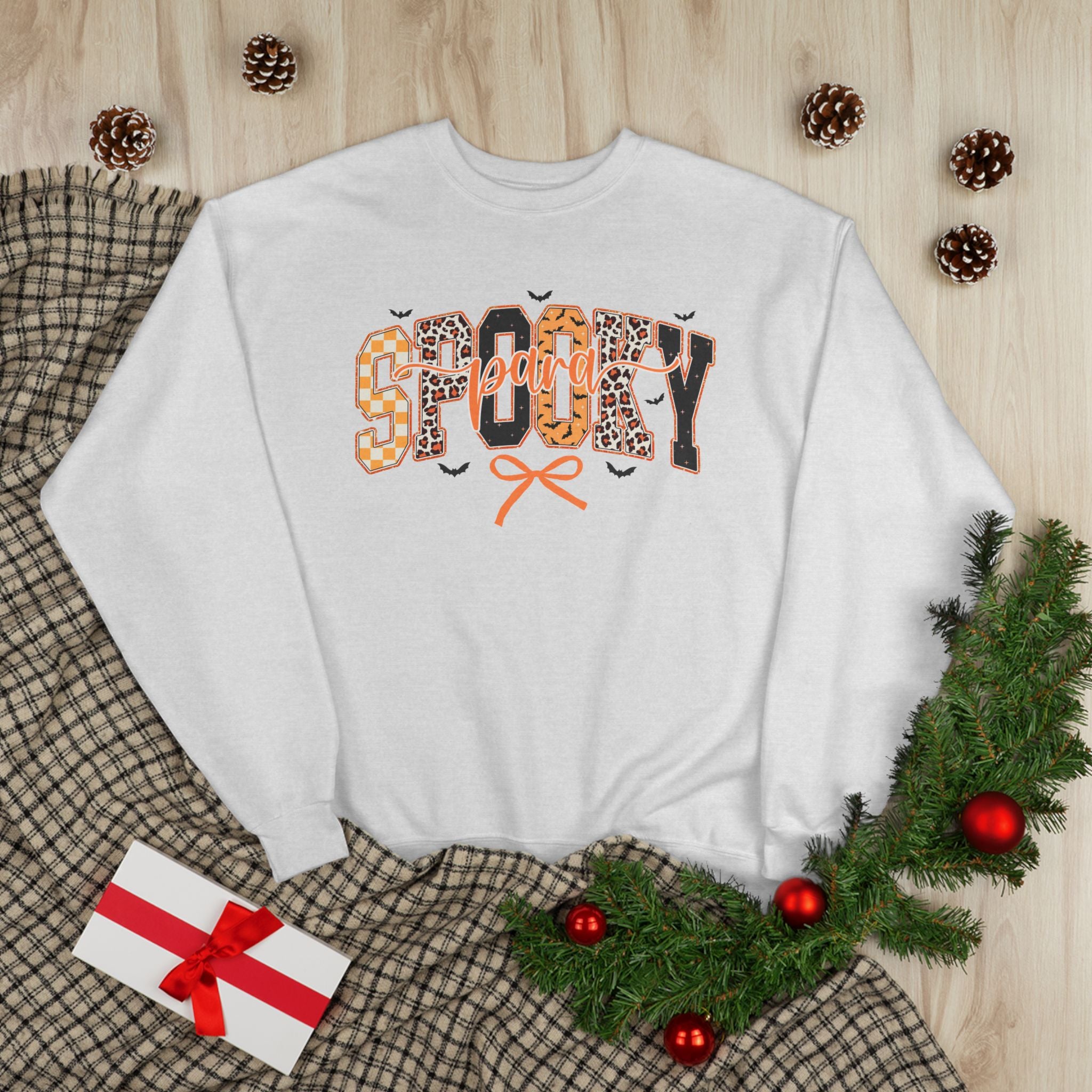 Spooky Leopard Halloween Crewneck Sweatshirt
