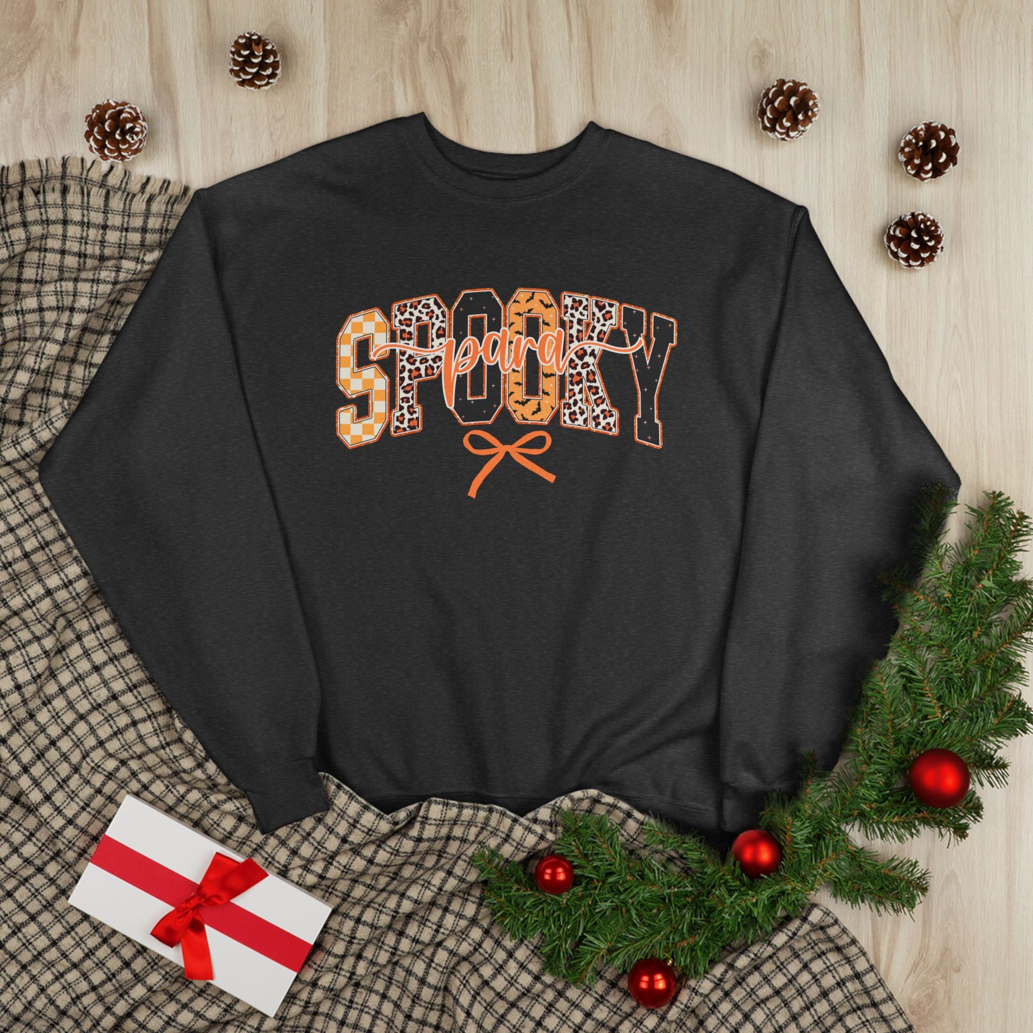Spooky Leopard Halloween Crewneck Sweatshirt