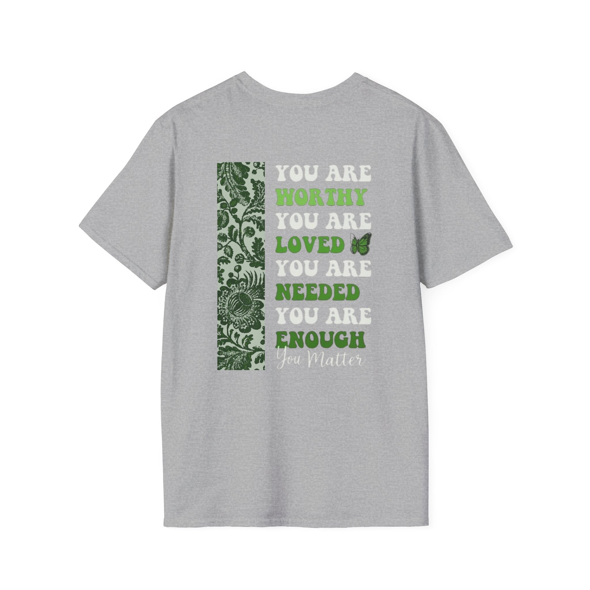 Mental Health Awareness T-Shirt — "It's Okay to Not Be Okay" with Green Ribbon