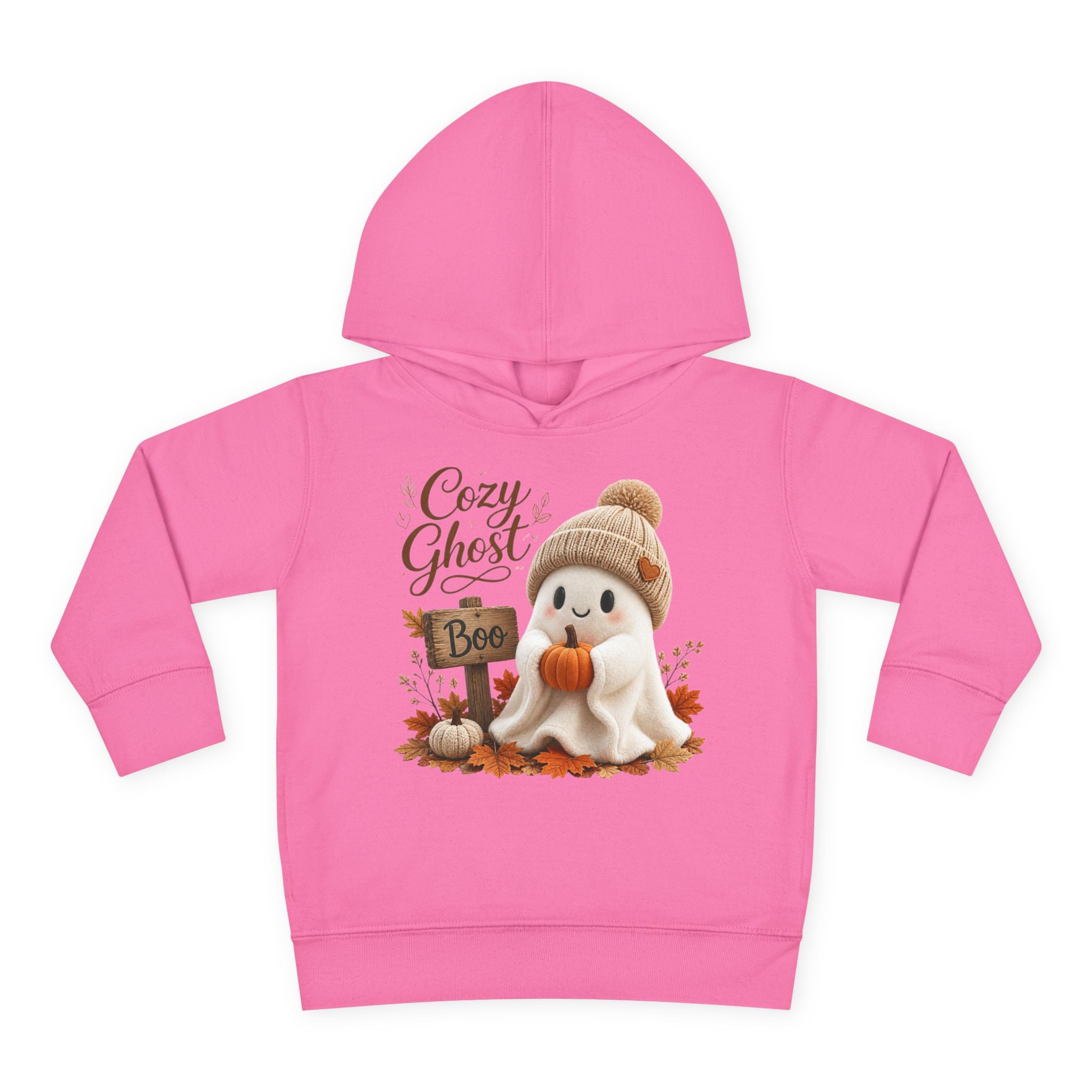 Toddler Hoodie – 'Cozy Ghost' Fall Halloween Pullover
