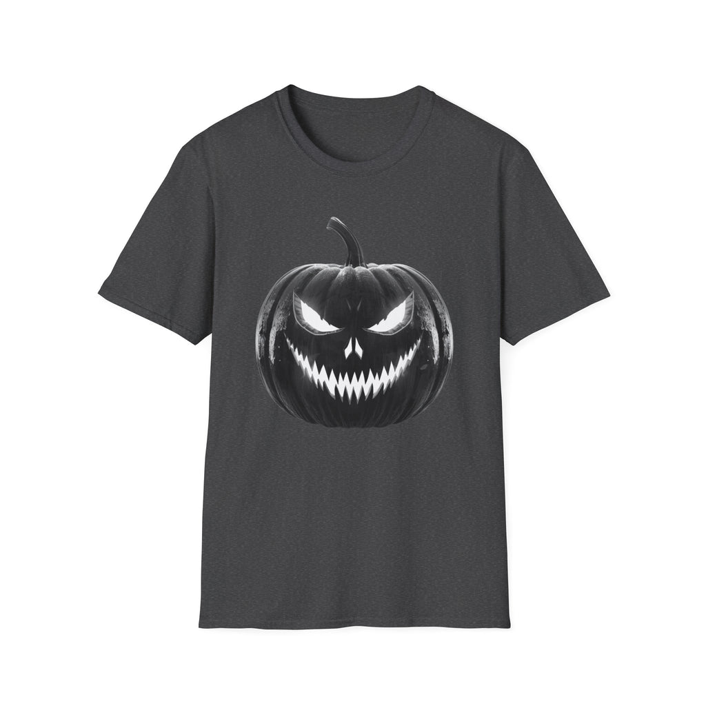 Halloween Jack-O'-Lantern T-Shirt — Spooky Black Pumpkin Graphic