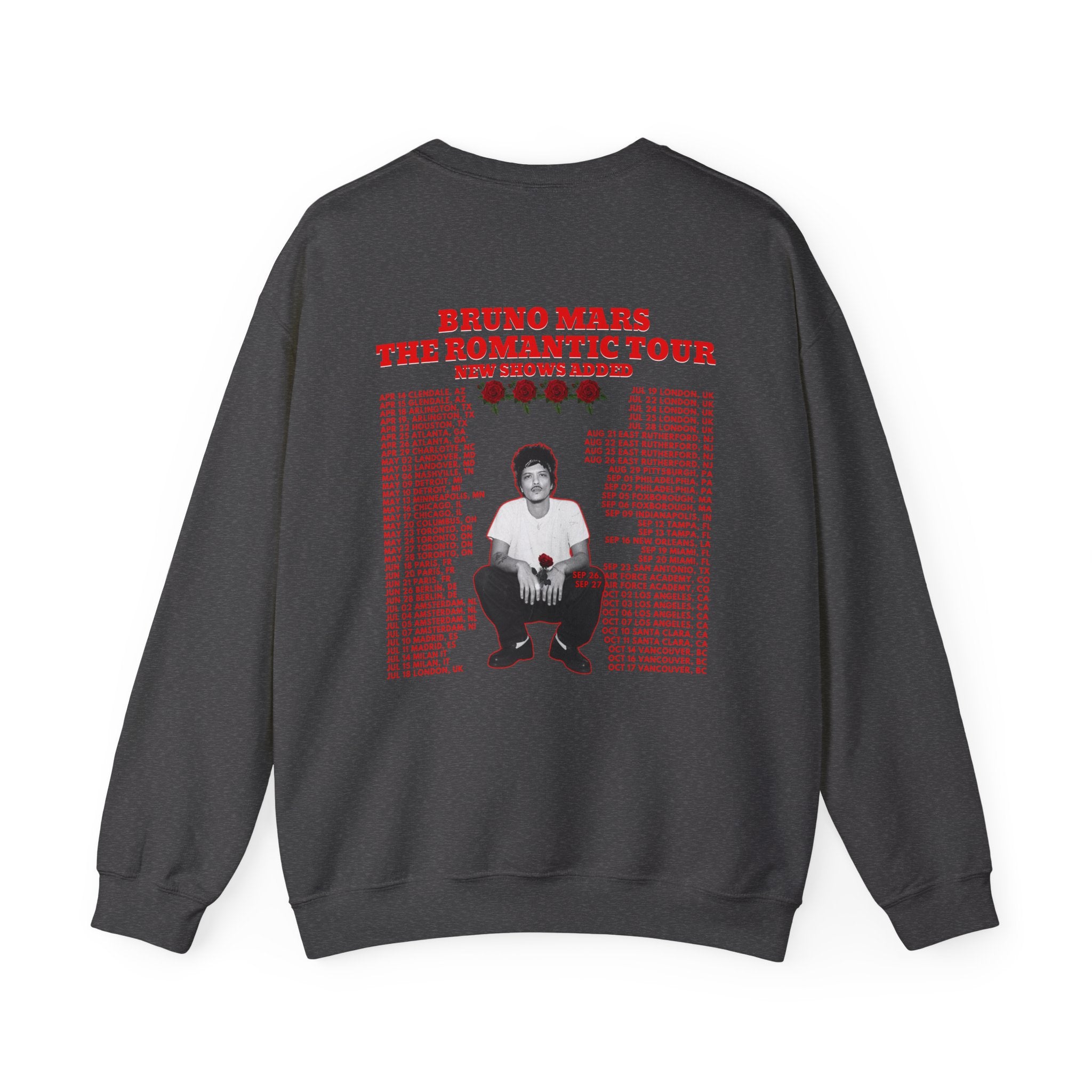 Tour Crewneck Sweatshirt — The Romantic Tour Graphic