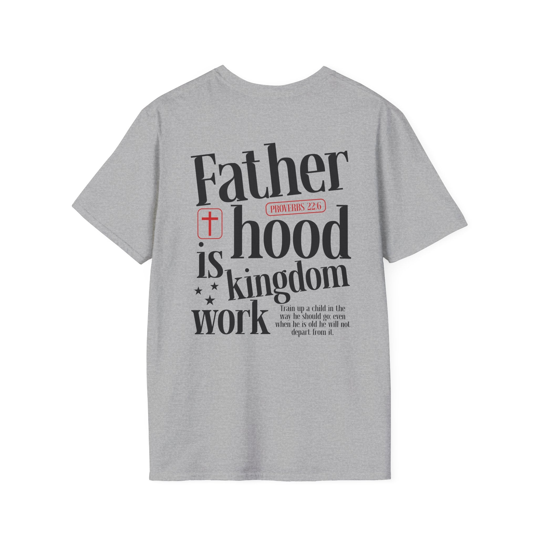 Fatherhood T-Shirt — Minimal 'Father + Hood' Dad Tee | New Dad Gift, Father’s Day