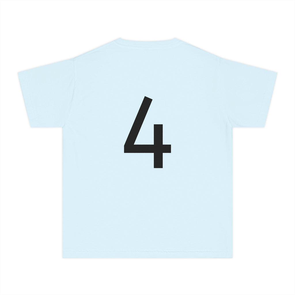 Birthday Girl Tee — Kids 4th Birthday Shirt with Pink Balloon Back Design