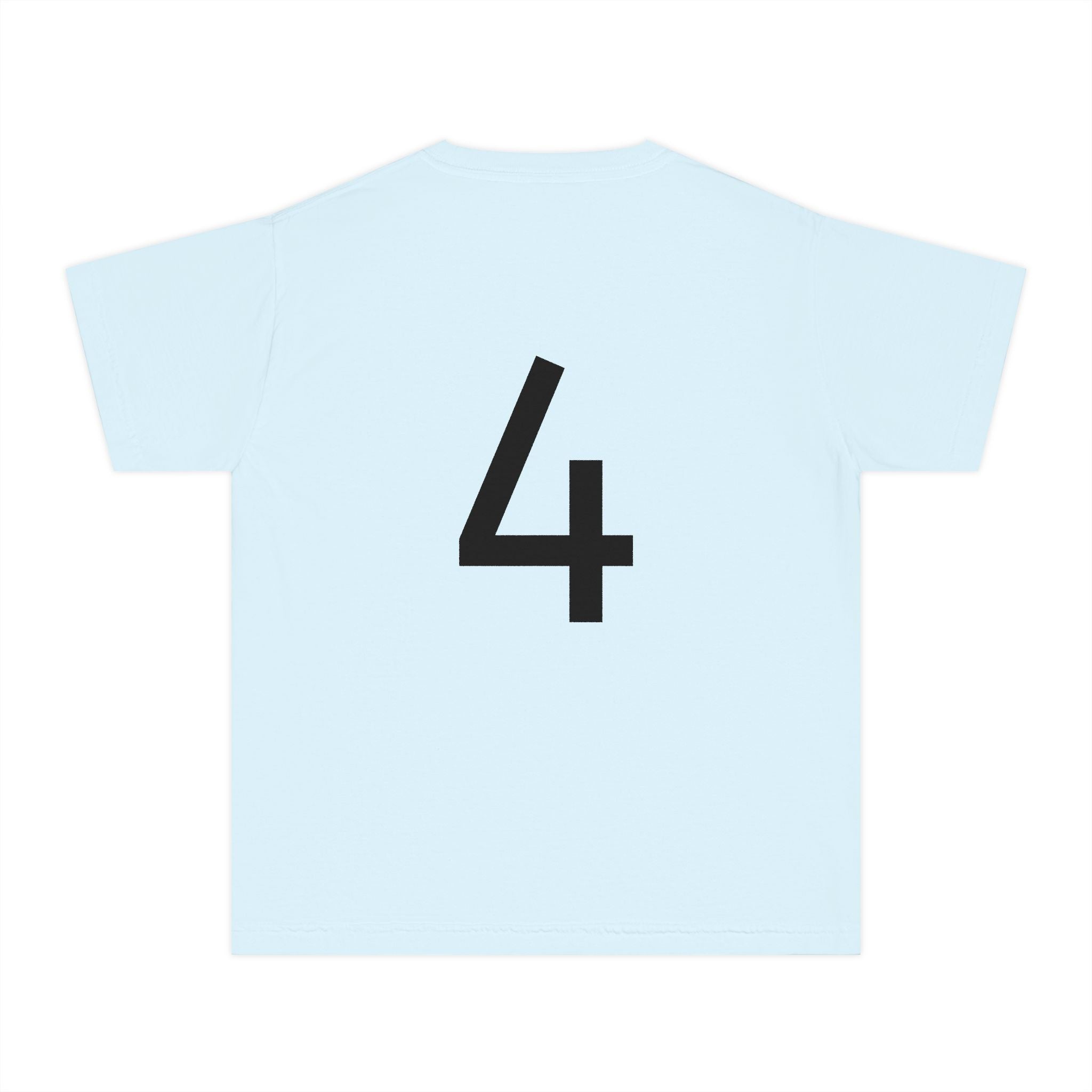 Birthday Girl Tee — Kids 4th Birthday Shirt with Pink Balloon Back Design