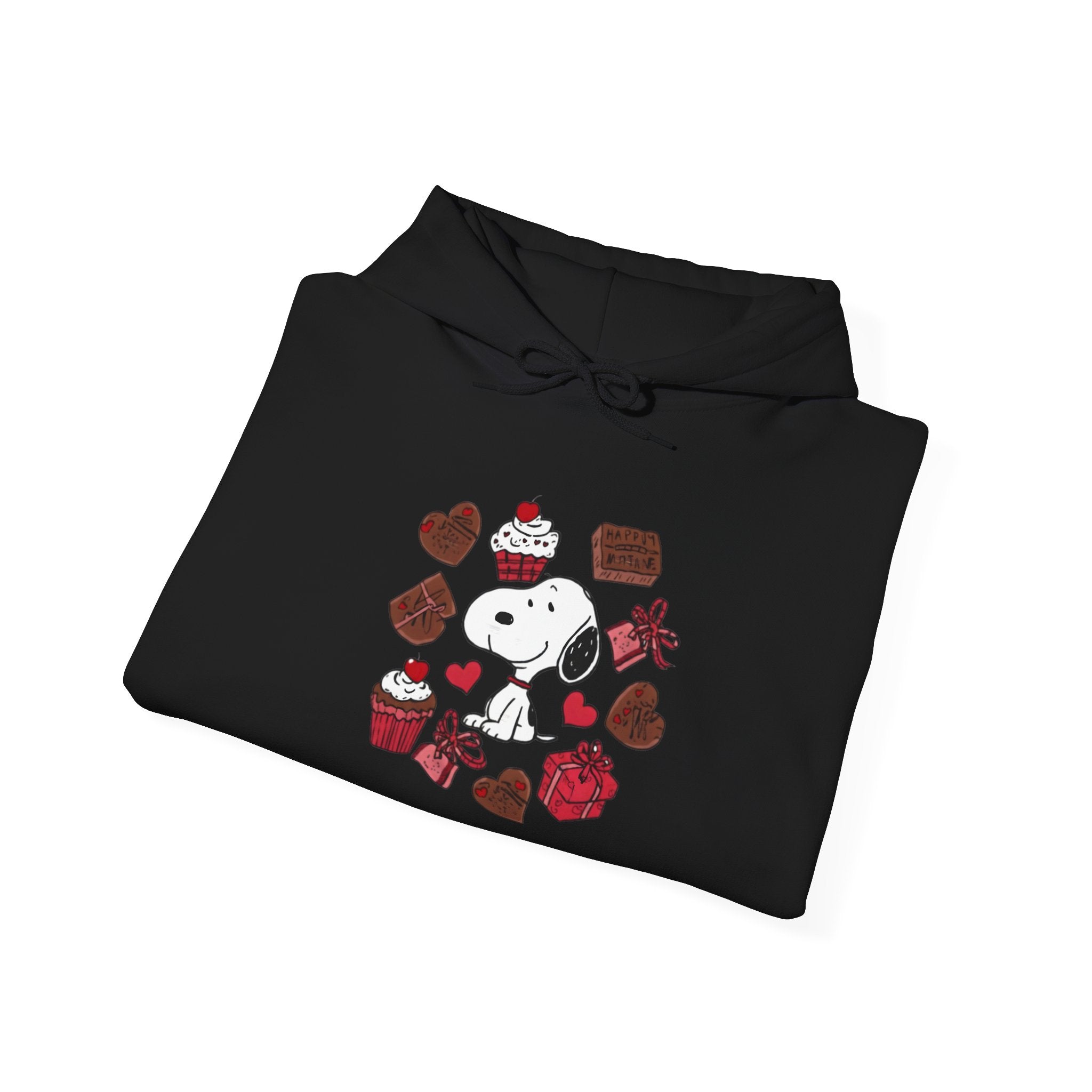 Snoopy Valentine Heart Hoodie | Cute Chocolate Cupcake Love Design