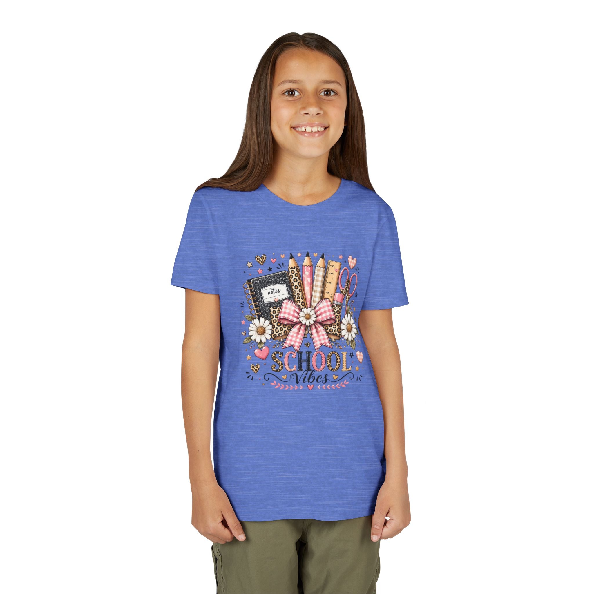 Youth Tee — "School Vibes" Back-to-School Graphic