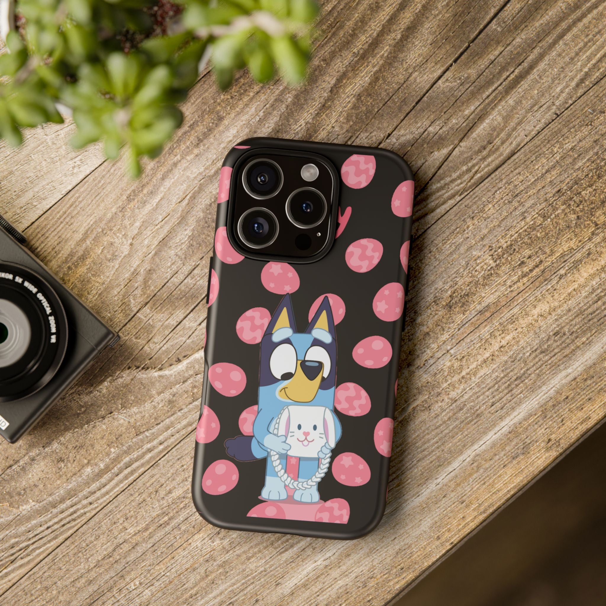 Bluey Holding Bunny phone case | Cute cartoon character phone case