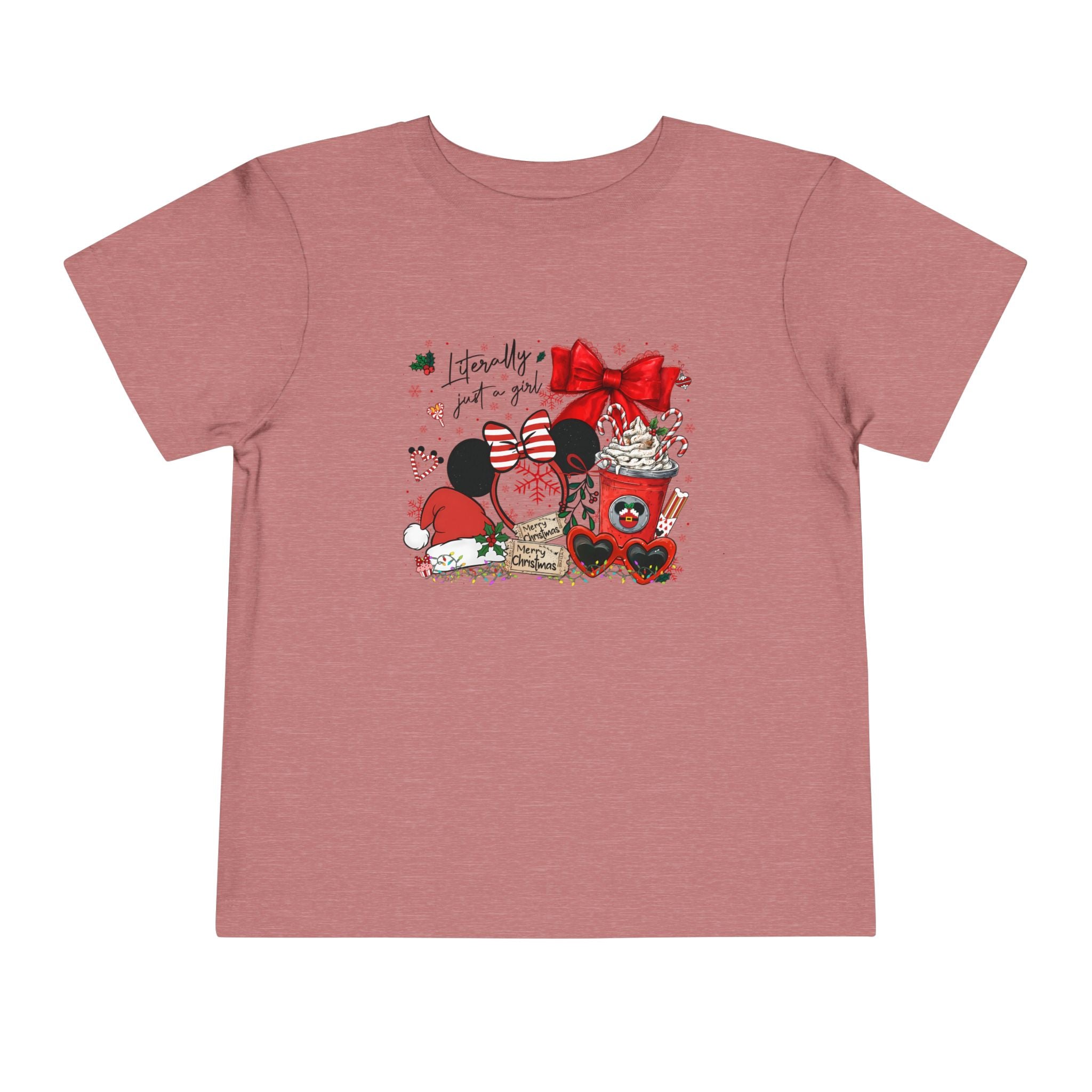 Toddler Tee — Cute Valentine Mickey Ears Coffee & Treats Design
