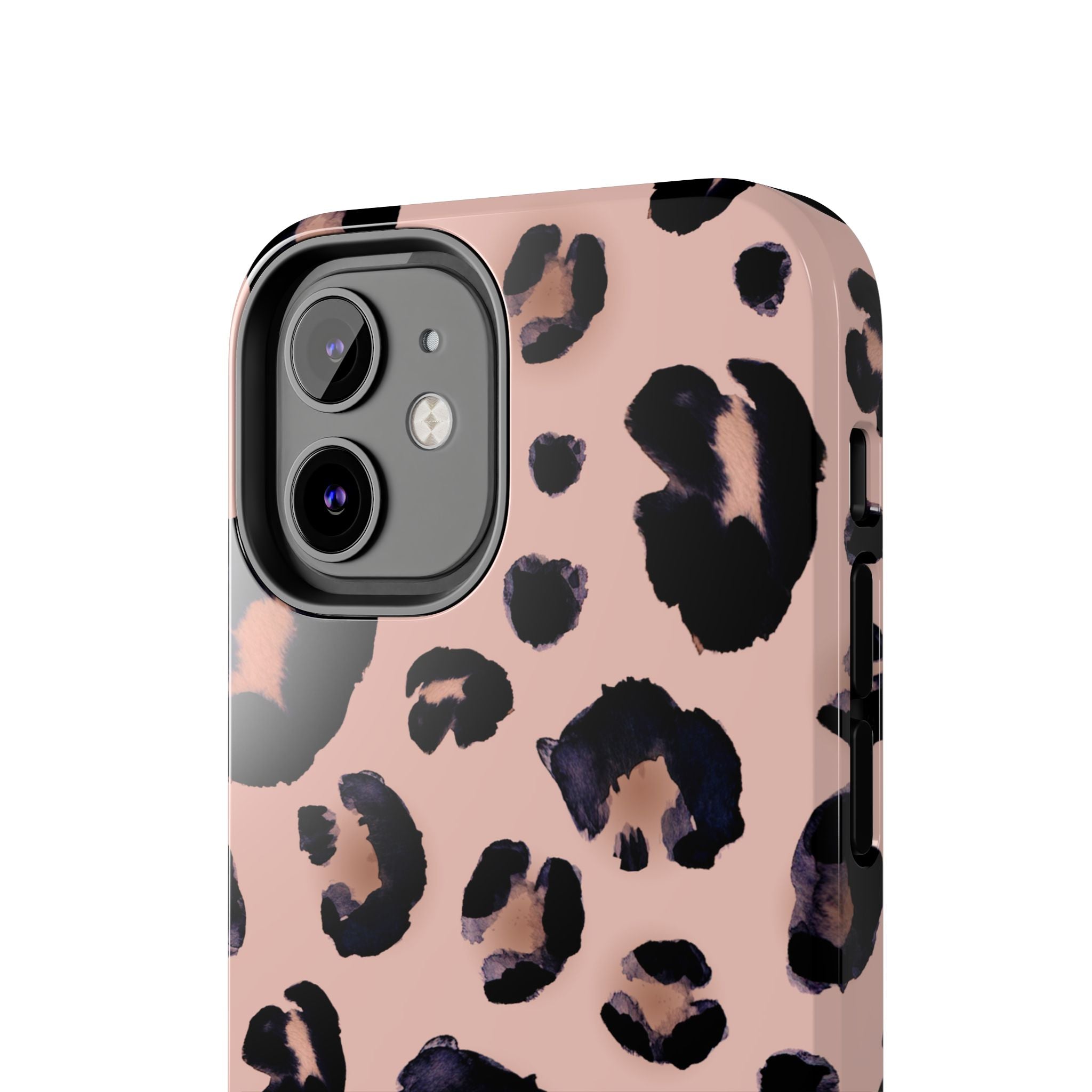 Leopard Print Tough Phone Case — Pink Animal Print Protective Cover
