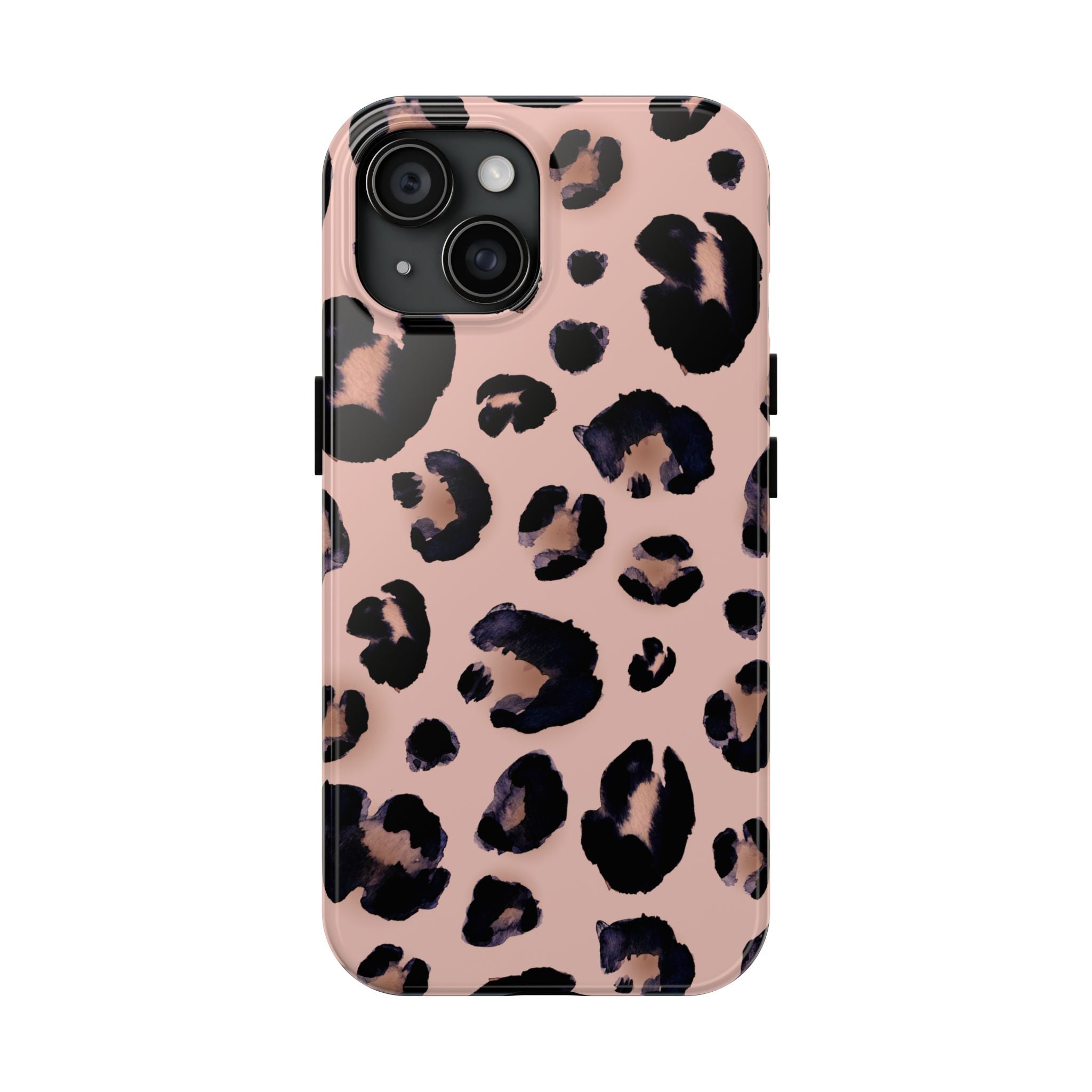 Leopard Print Tough Phone Case — Pink Animal Print Protective Cover