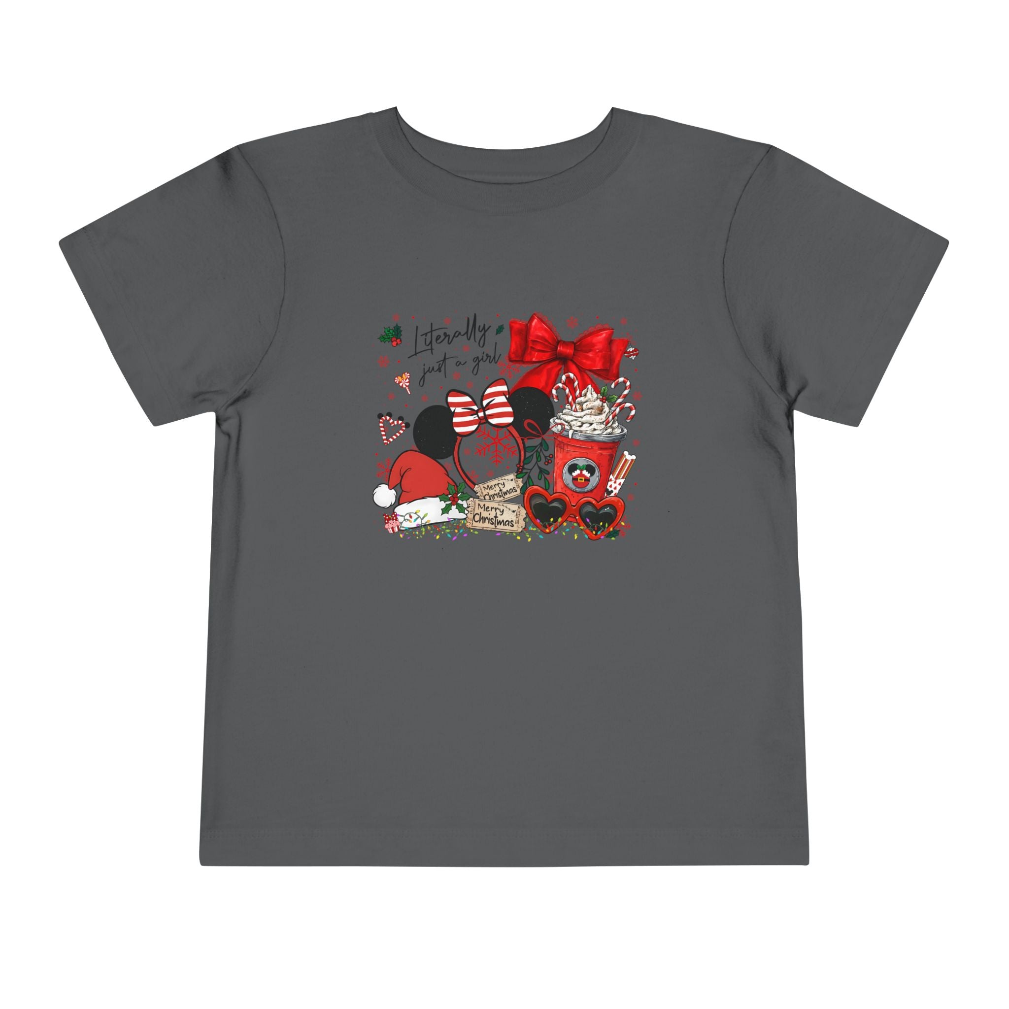 Toddler Tee — Cute Valentine Mickey Ears Coffee & Treats Design