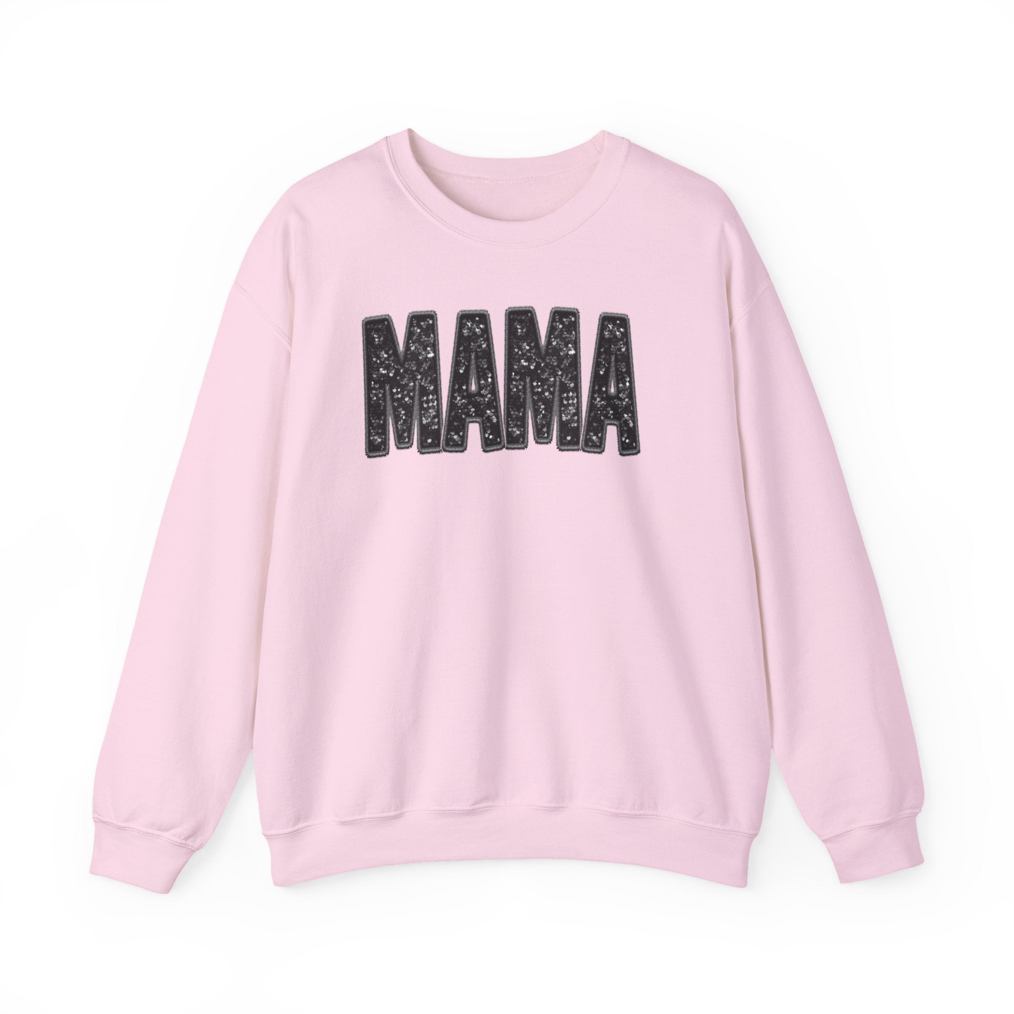 MAMA Glitter Block Letters Sweatshirt | Mama Shirt