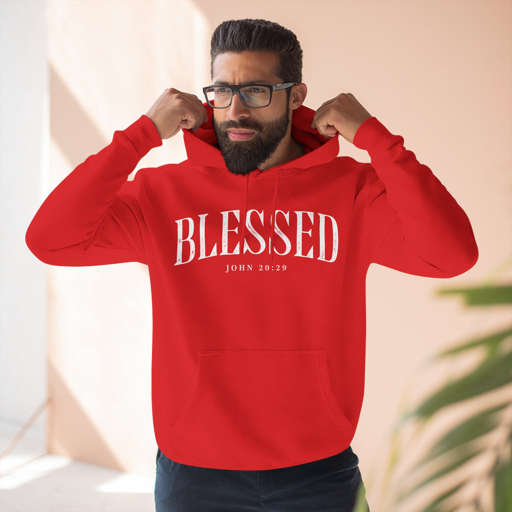 Blessed Fleece Hoodie — Cozy "BLESSED" Pullover for Faith & Everyday Comfort