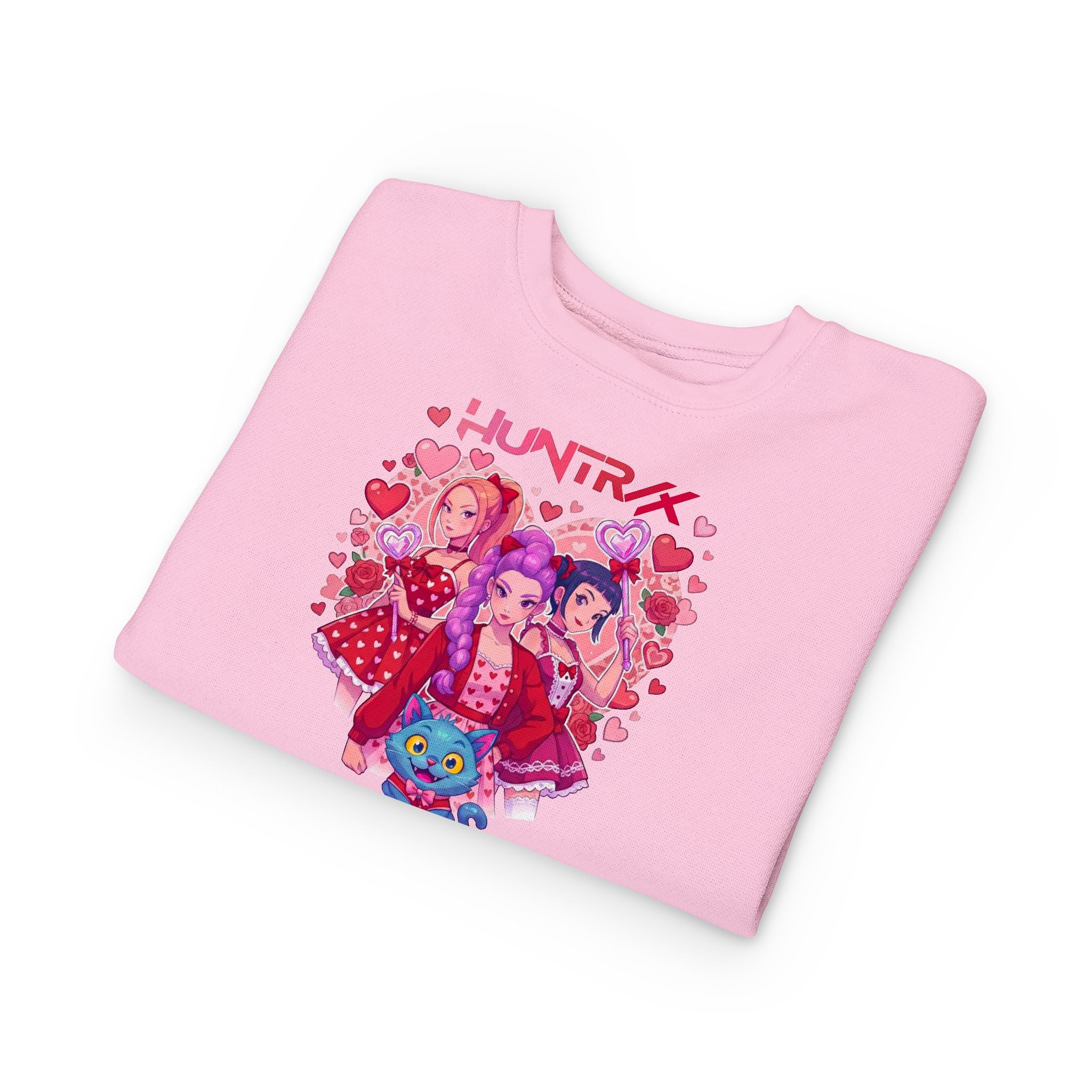 Toddler Sweatshirt — Pink Heart Huntrix